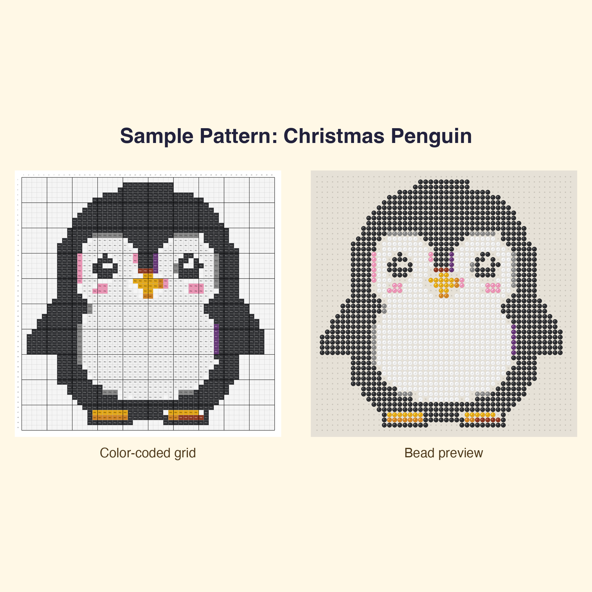 Cute Cute Christmas Perler Bead Pattern Bundle | 48 Designs | Hama Bead Compatible | PDF Digital Download