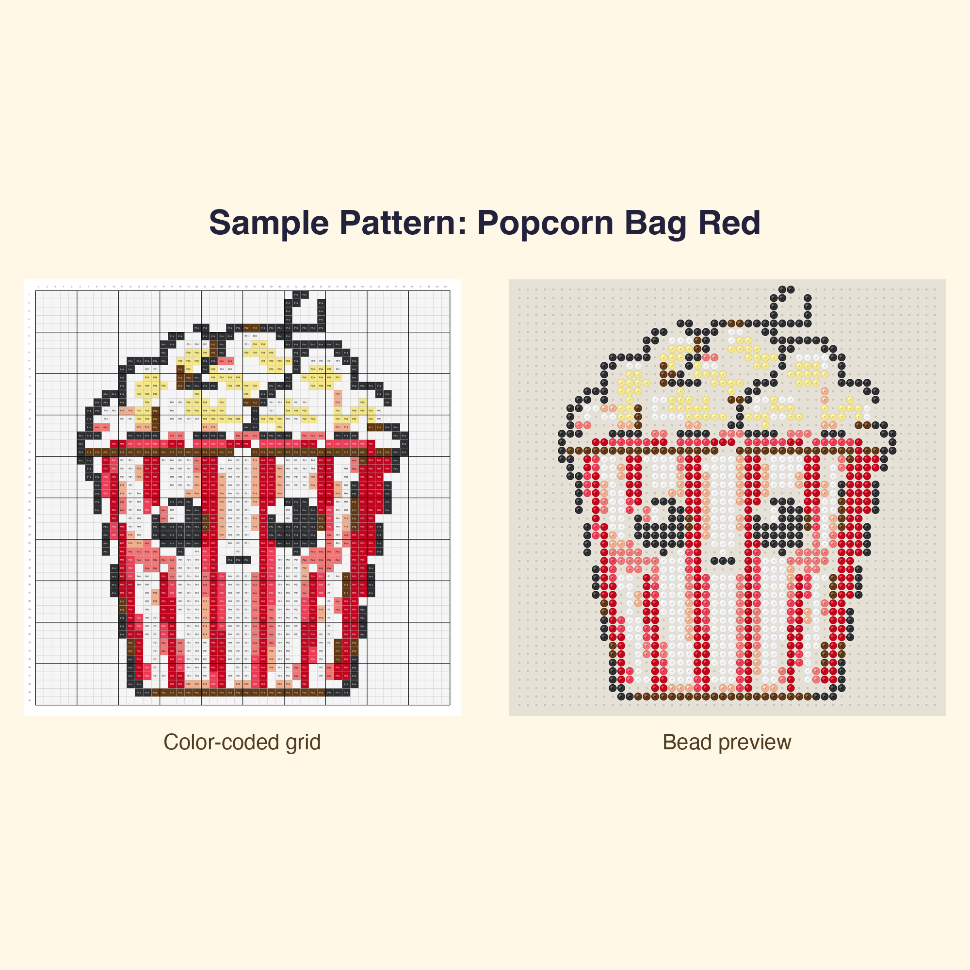 Kawaii Circus Carnival Perler Bead Pattern Bundle | 42 Designs | Hama Bead Compatible | PDF Digital Download