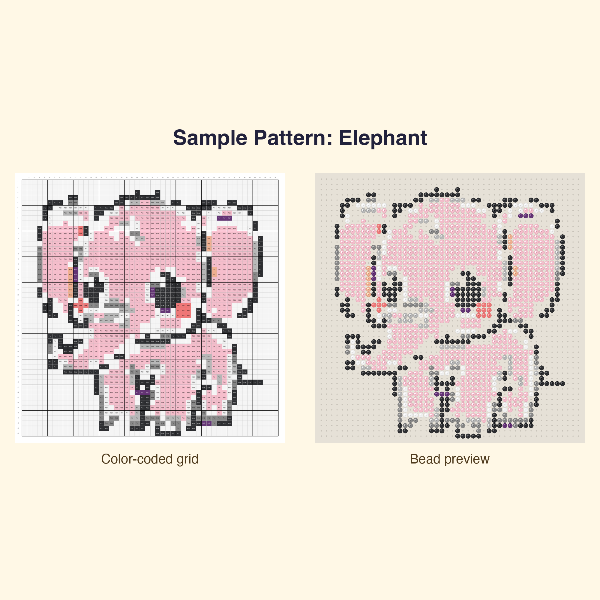 Cute Adorable Animal Friends Perler Bead Pattern Bundle | 48 Designs | Hama Bead Compatible | PDF Digital Download