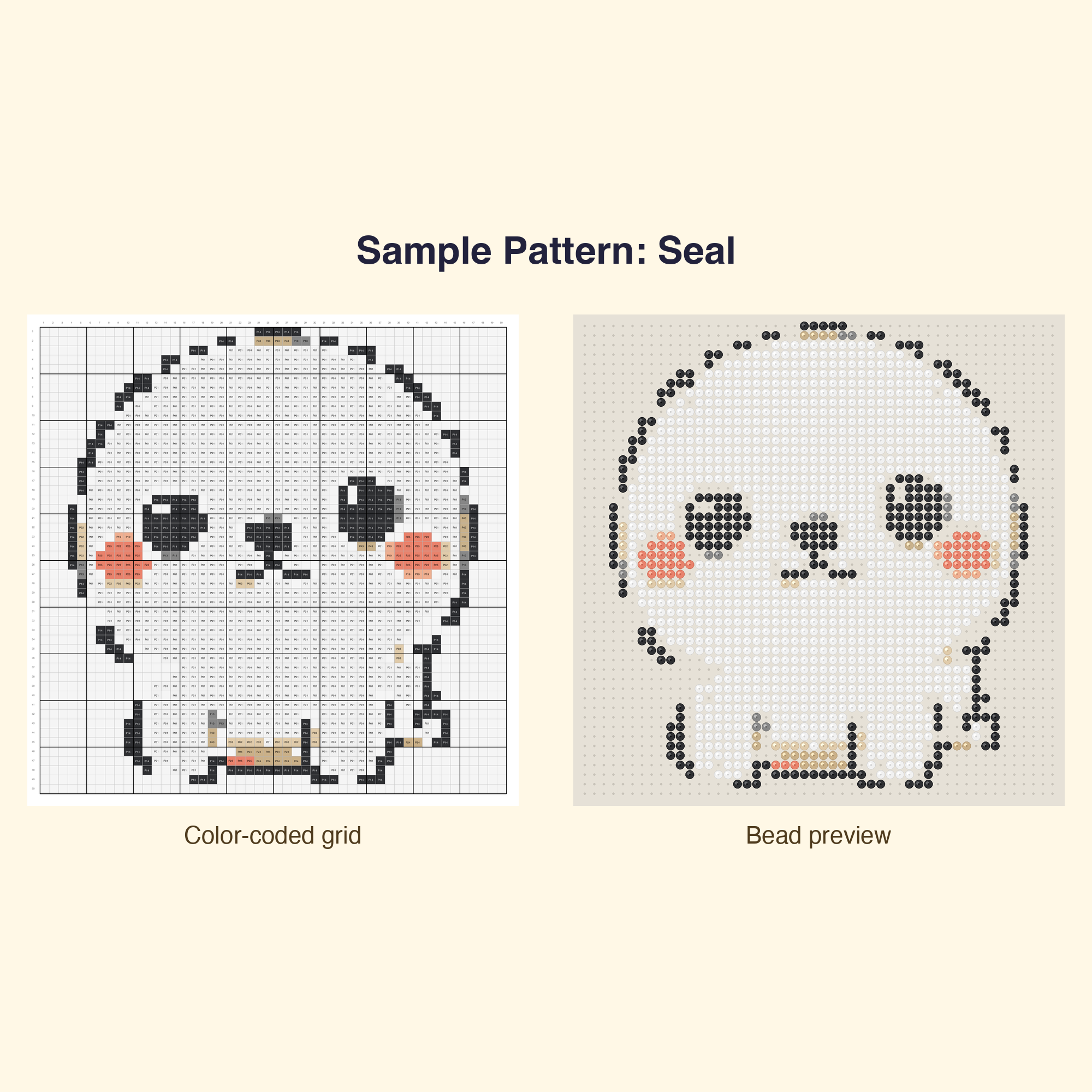 Cute Adorable Animal Friends Perler Bead Pattern Bundle | 48 Designs | Hama Bead Compatible | PDF Digital Download