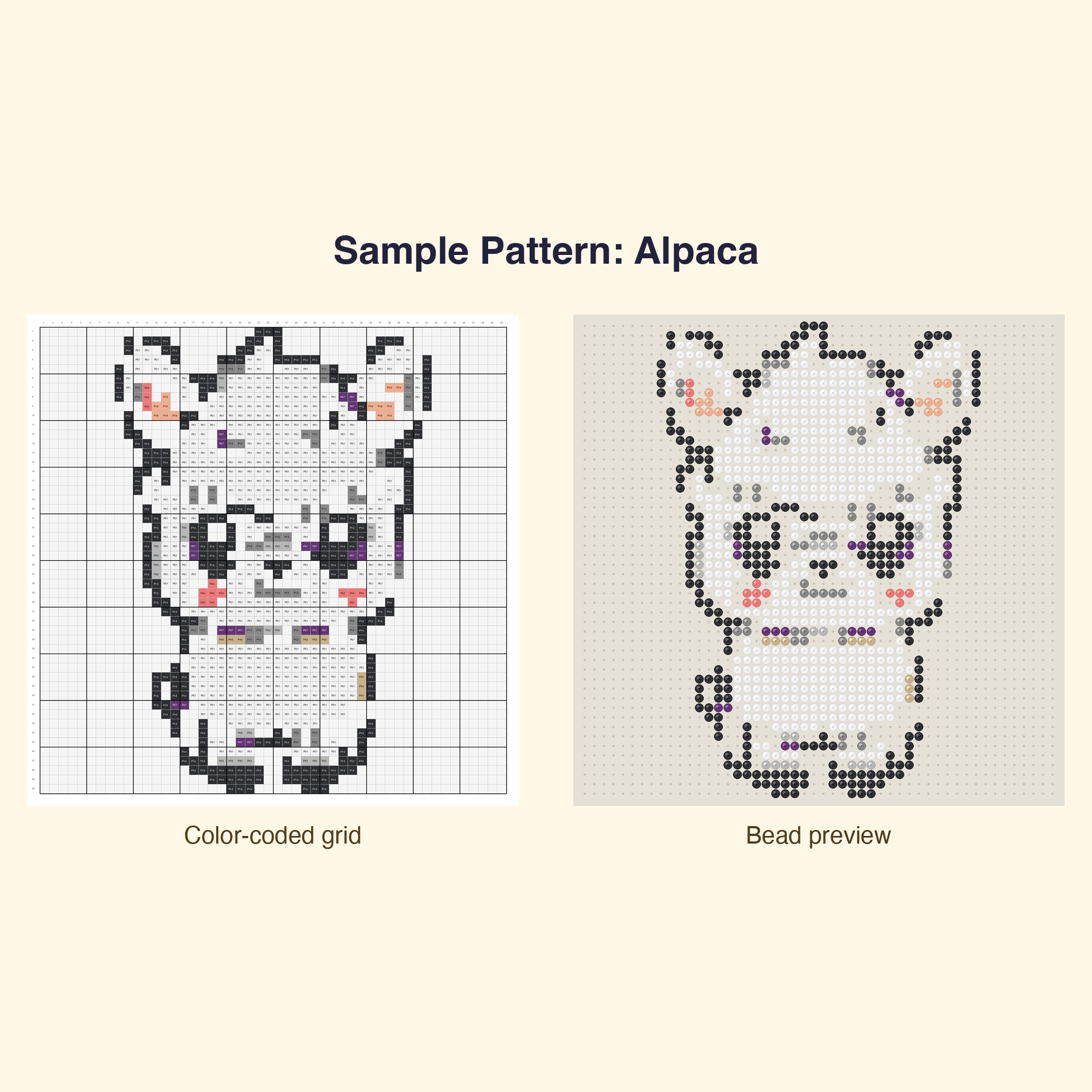 Cute Adorable Animal Friends Perler Bead Pattern Bundle | 48 Designs | Hama Bead Compatible | PDF Digital Download