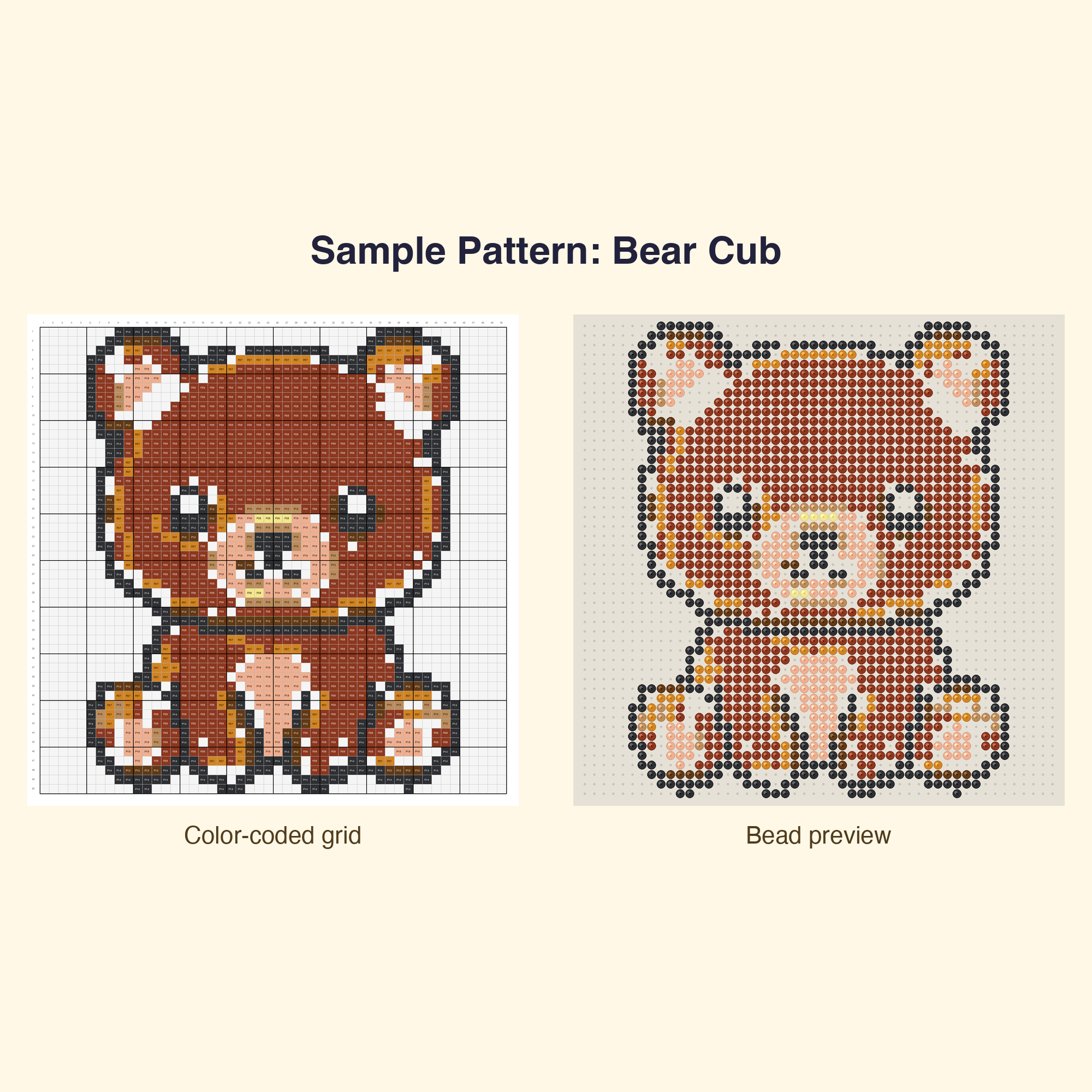 Cute Cute Animals Perler Bead Pattern Bundle | 48 Designs | Hama Bead Compatible | PDF Digital Download