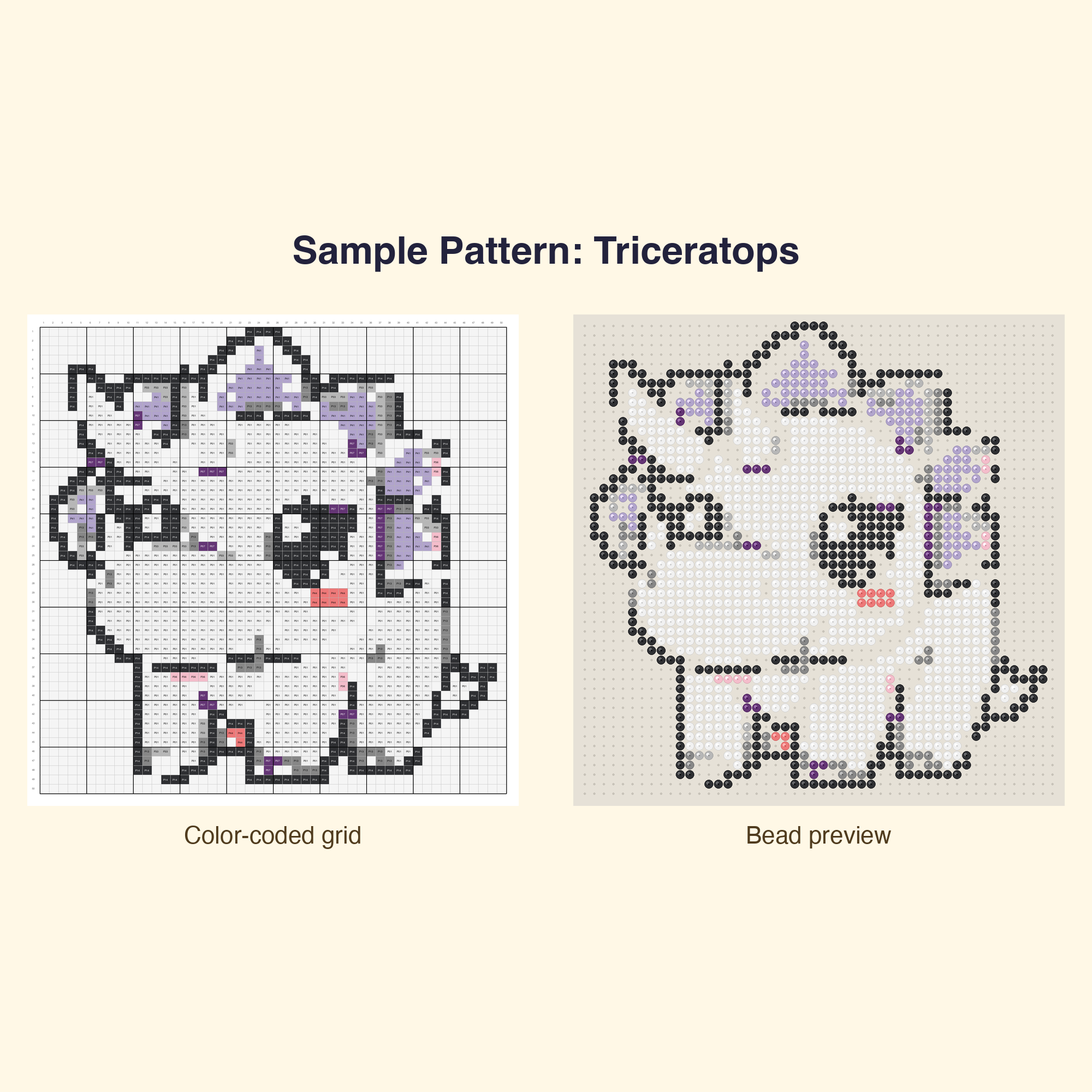 Cute Pixel Dinosaurs Perler Bead Pattern Bundle | 48 Designs | Hama Bead Compatible | PDF Digital Download