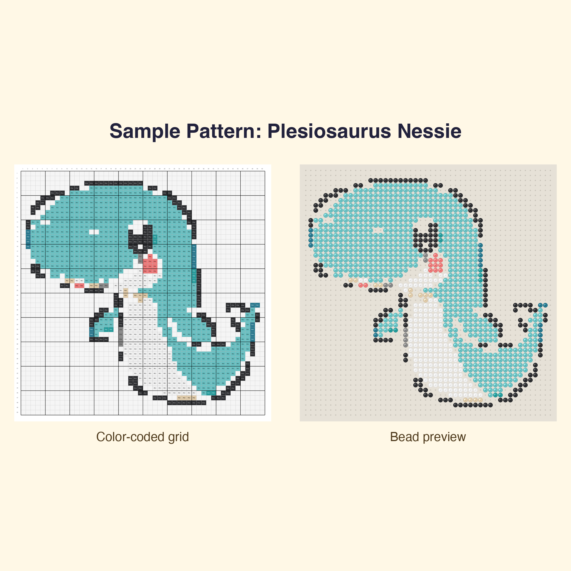 Cute Pixel Dinosaurs Perler Bead Pattern Bundle | 48 Designs | Hama Bead Compatible | PDF Digital Download