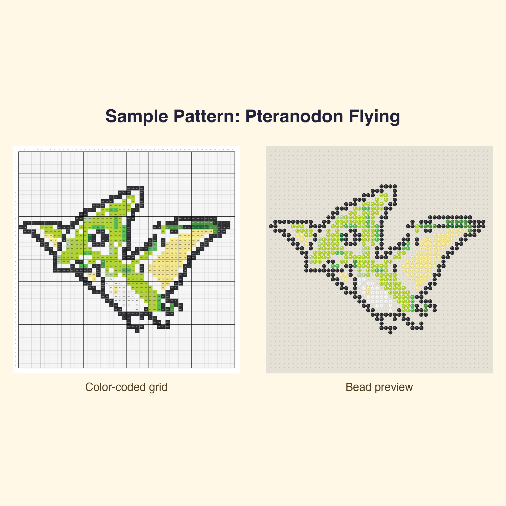 Cute Kawaii Dinosaurs Perler Bead Pattern Bundle | 48 Designs | Hama Bead Compatible | PDF Digital Download