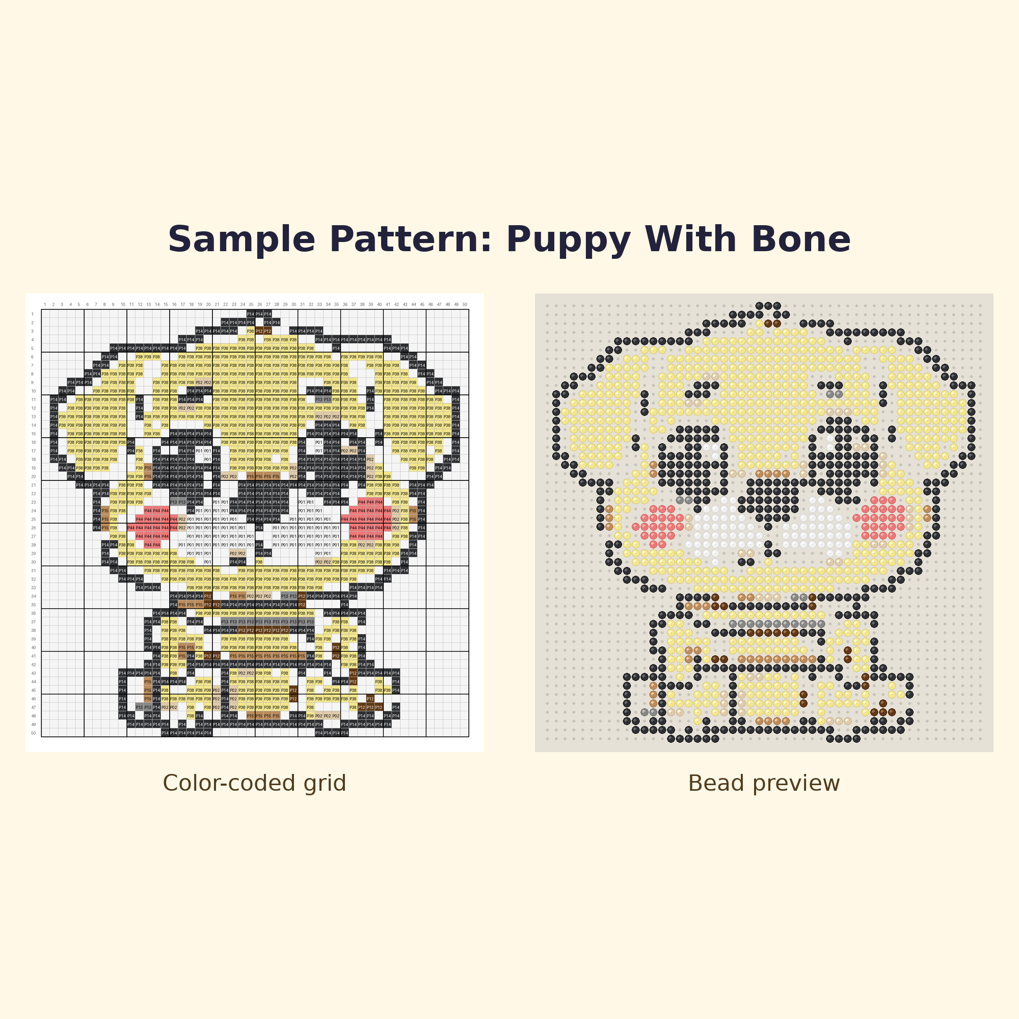 Cute Puppy Pals Perler Bead Pattern Bundle | 24 Designs | Hama Bead Compatible | PDF Digital Download