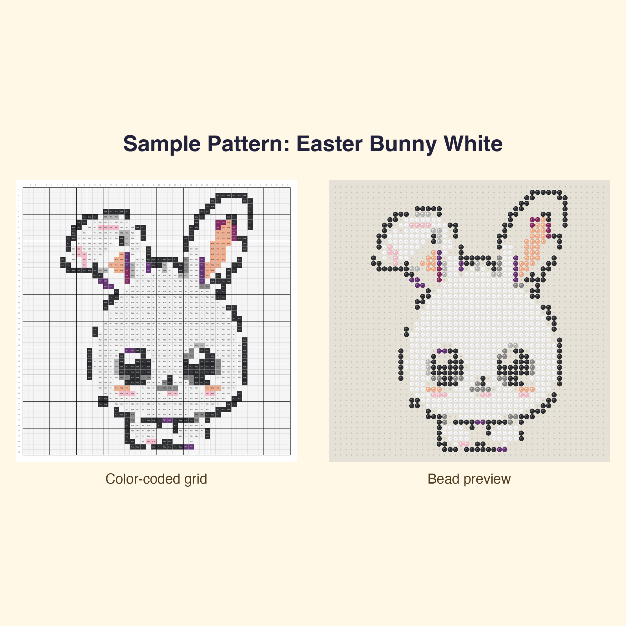 Cute Spring Garden Perler Bead Pattern Bundle | 42 Designs | Hama Bead Compatible | PDF Digital Download