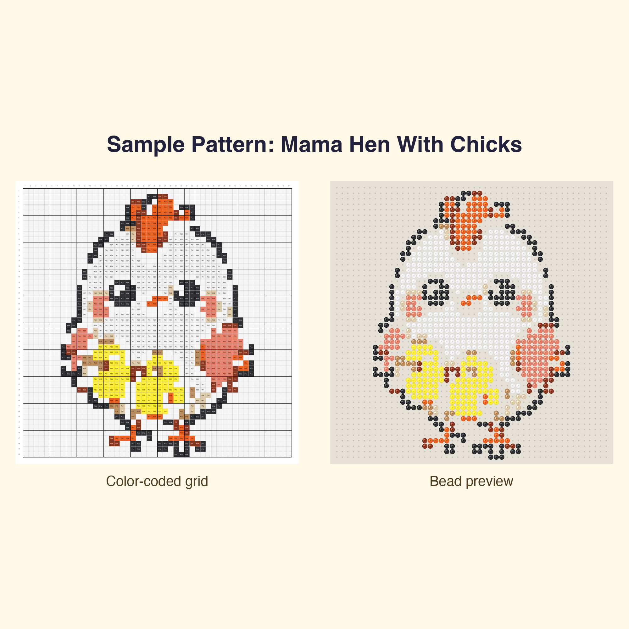 Cute Spring Garden Perler Bead Pattern Bundle | 42 Designs | Hama Bead Compatible | PDF Digital Download