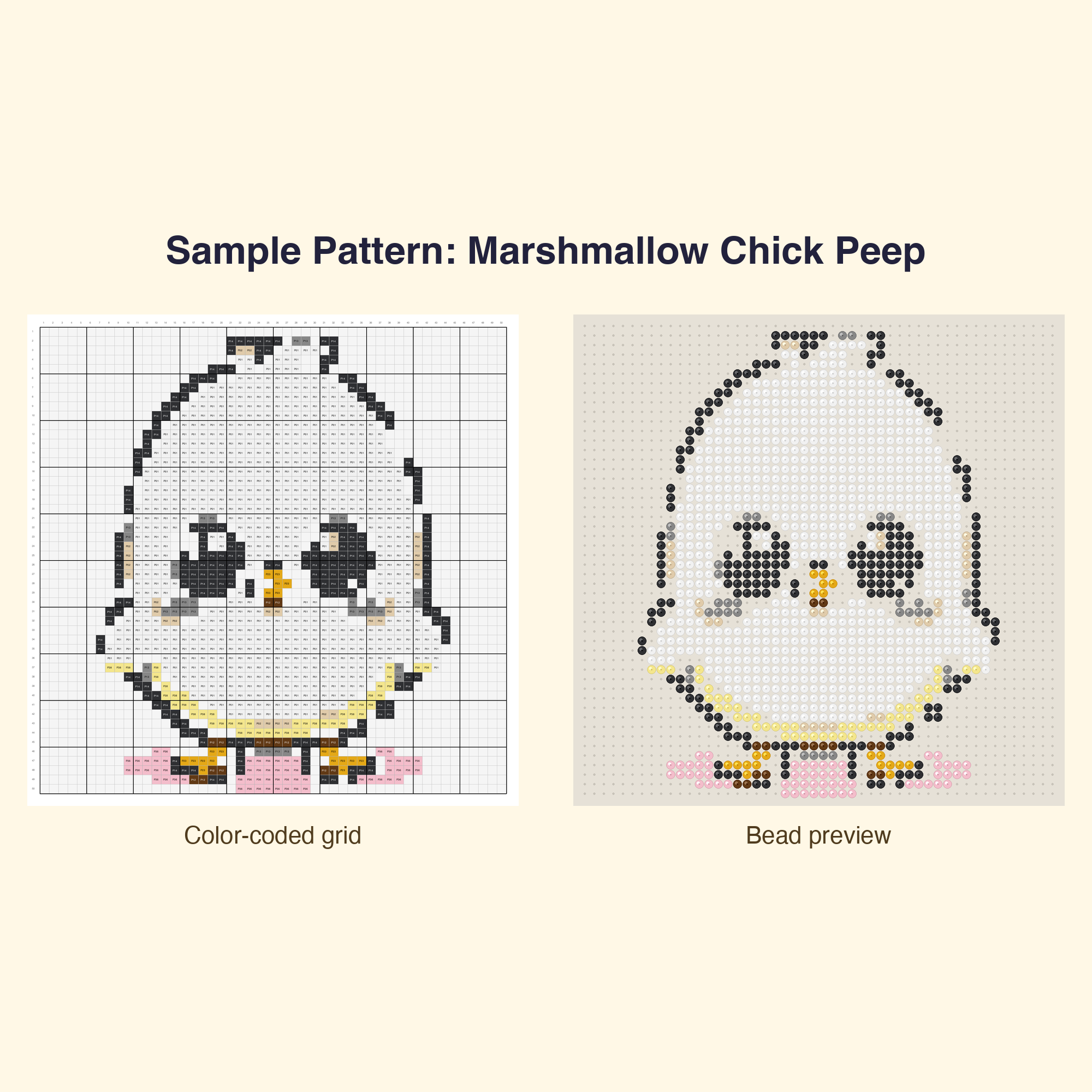 Cute Spring Garden Perler Bead Pattern Bundle | 42 Designs | Hama Bead Compatible | PDF Digital Download