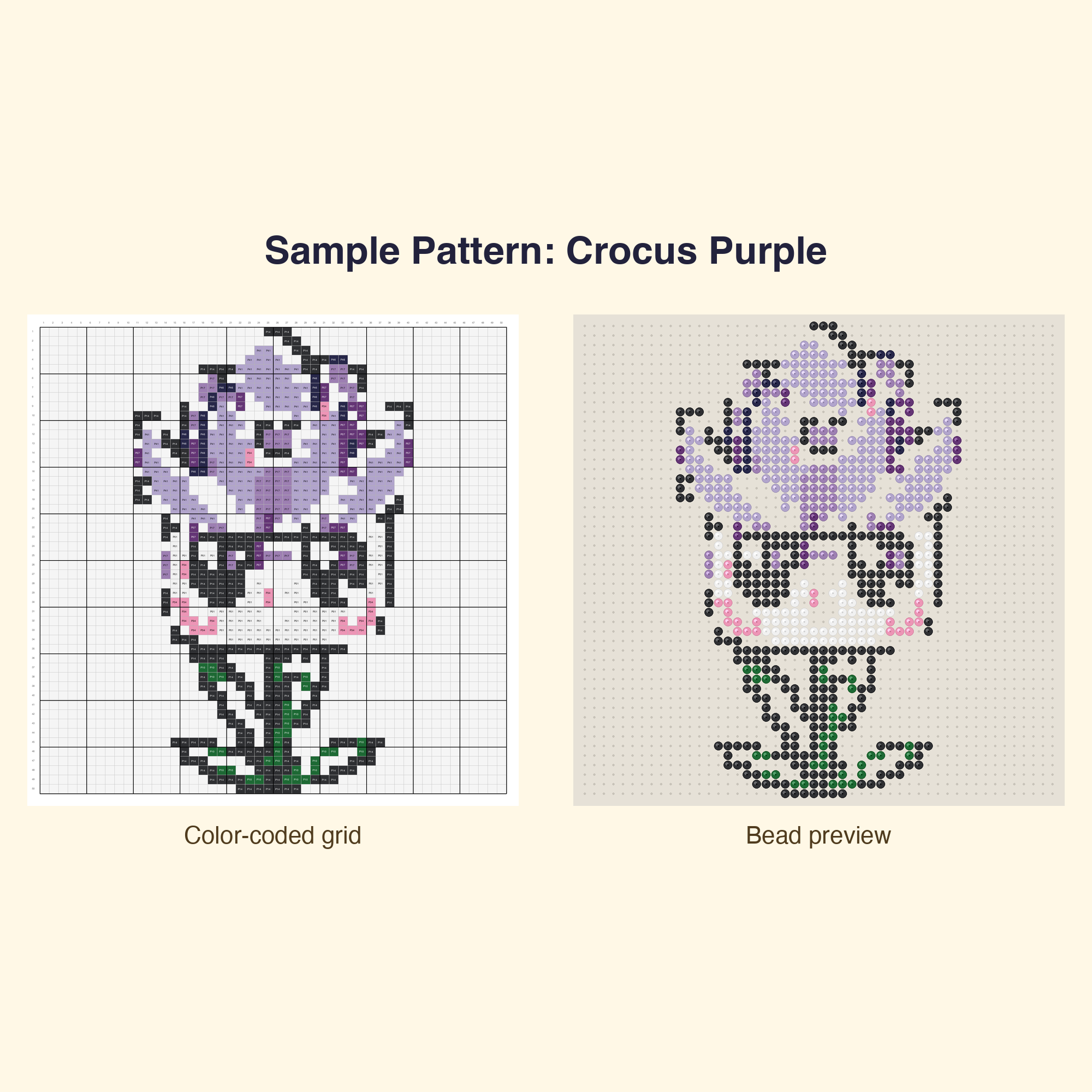 Cute Spring Garden Perler Bead Pattern Bundle | 42 Designs | Hama Bead Compatible | PDF Digital Download