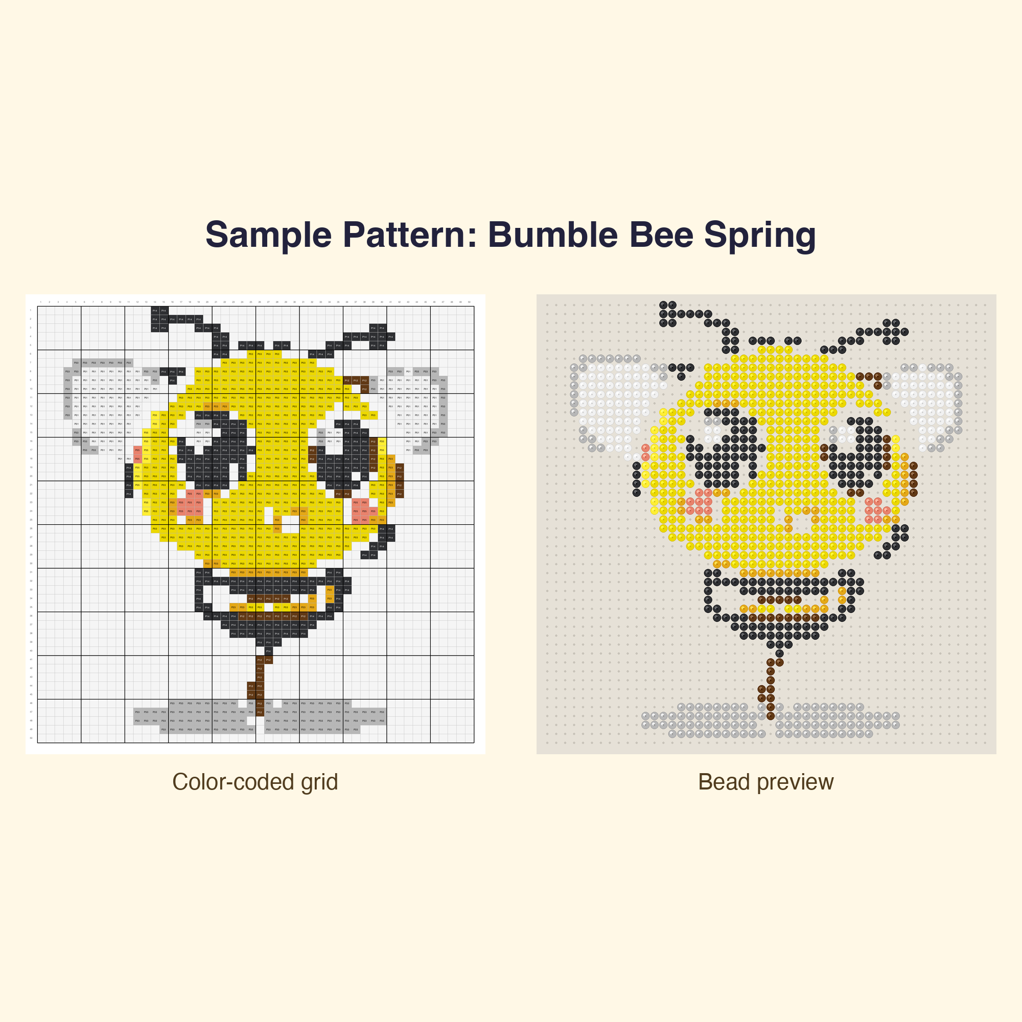 Cute Spring Garden Perler Bead Pattern Bundle | 42 Designs | Hama Bead Compatible | PDF Digital Download