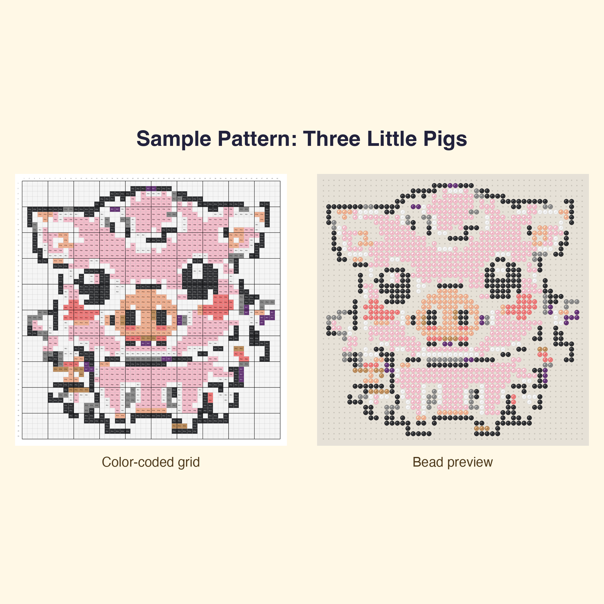 Kawaii Fairy Tales Perler Bead Pattern Bundle | 48 Designs | Hama Bead Compatible | PDF Digital Download