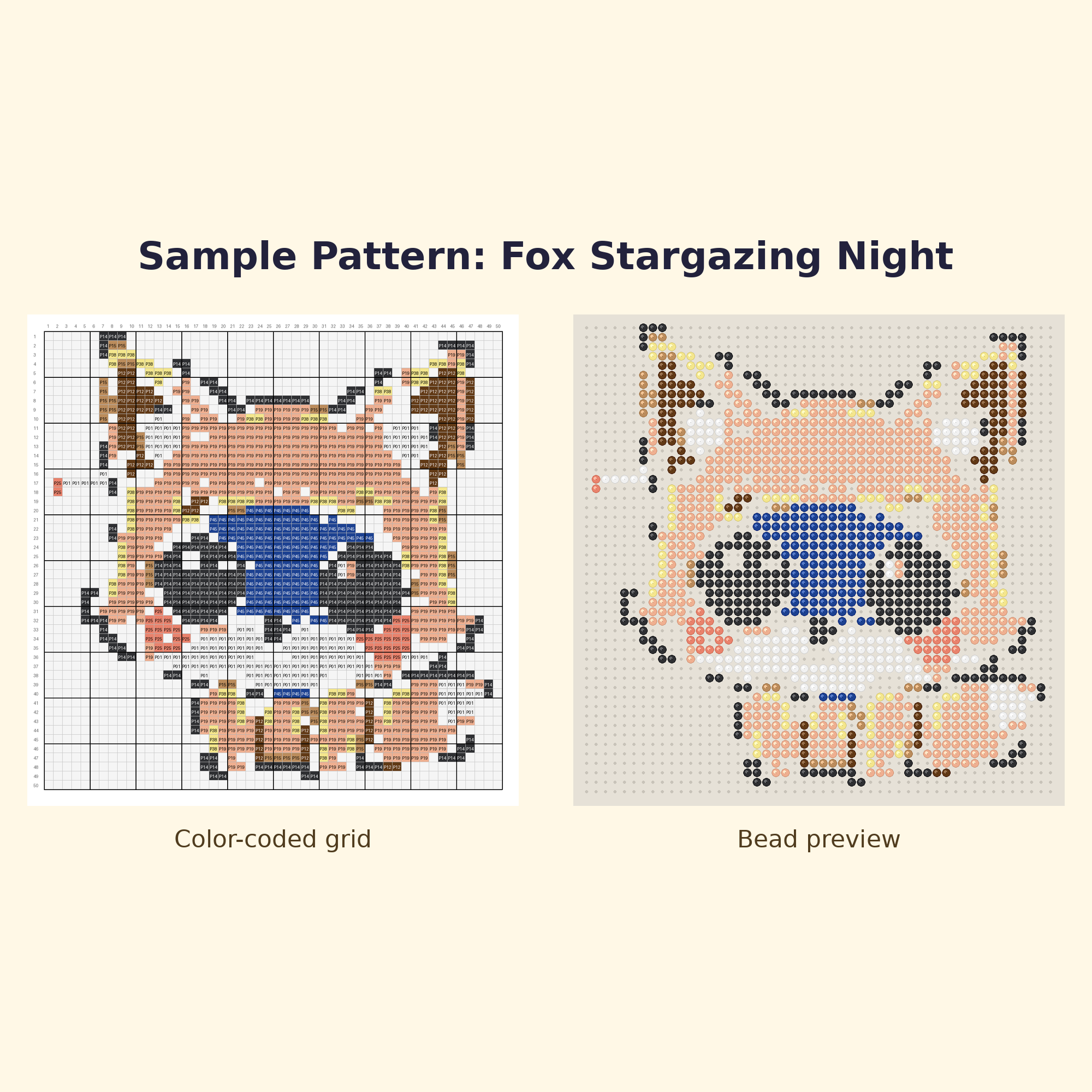 Cute Fox Pals Perler Bead Pattern Bundle | 24 Designs | Hama Bead Compatible | PDF Digital Download