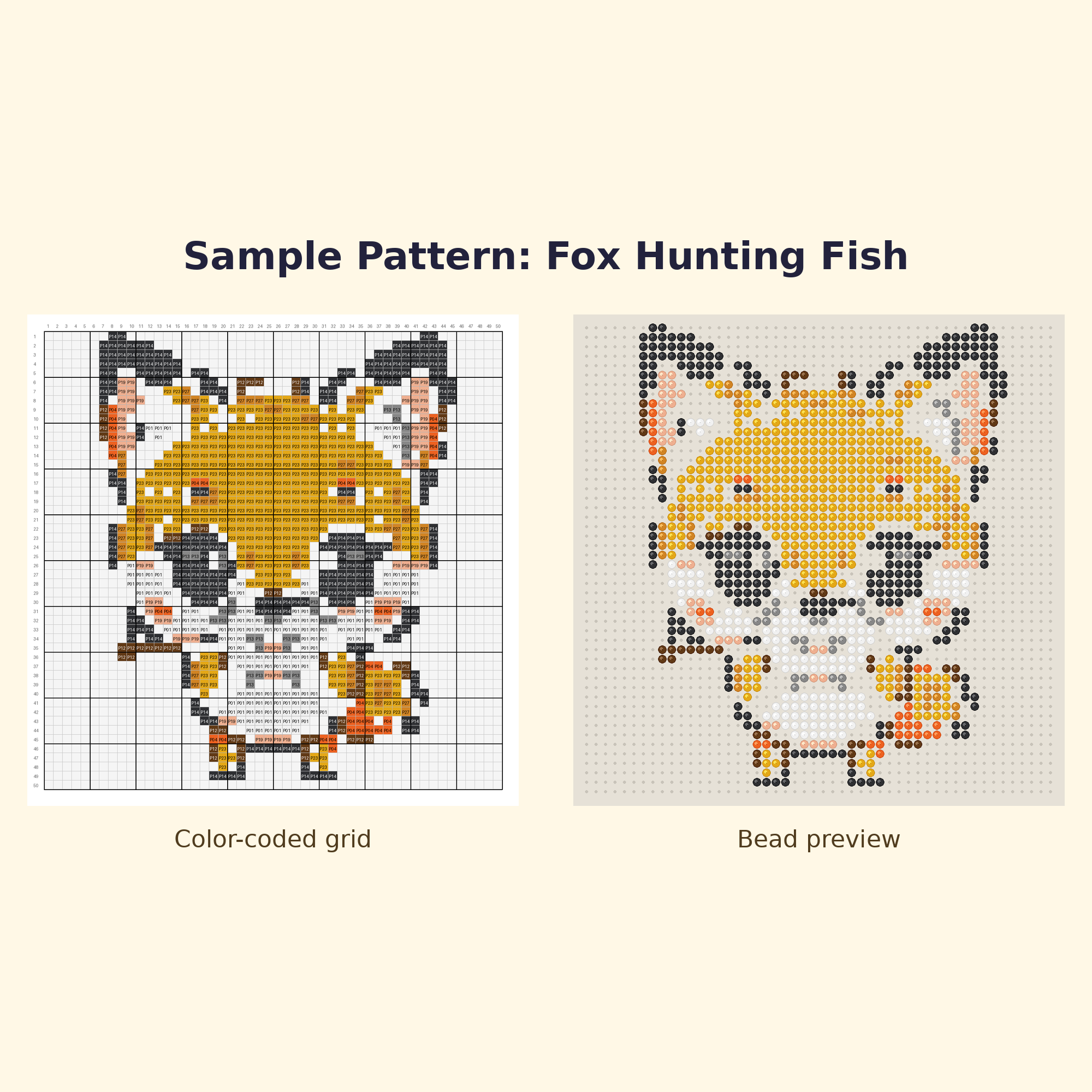Cute Fox Pals Perler Bead Pattern Bundle | 24 Designs | Hama Bead Compatible | PDF Digital Download