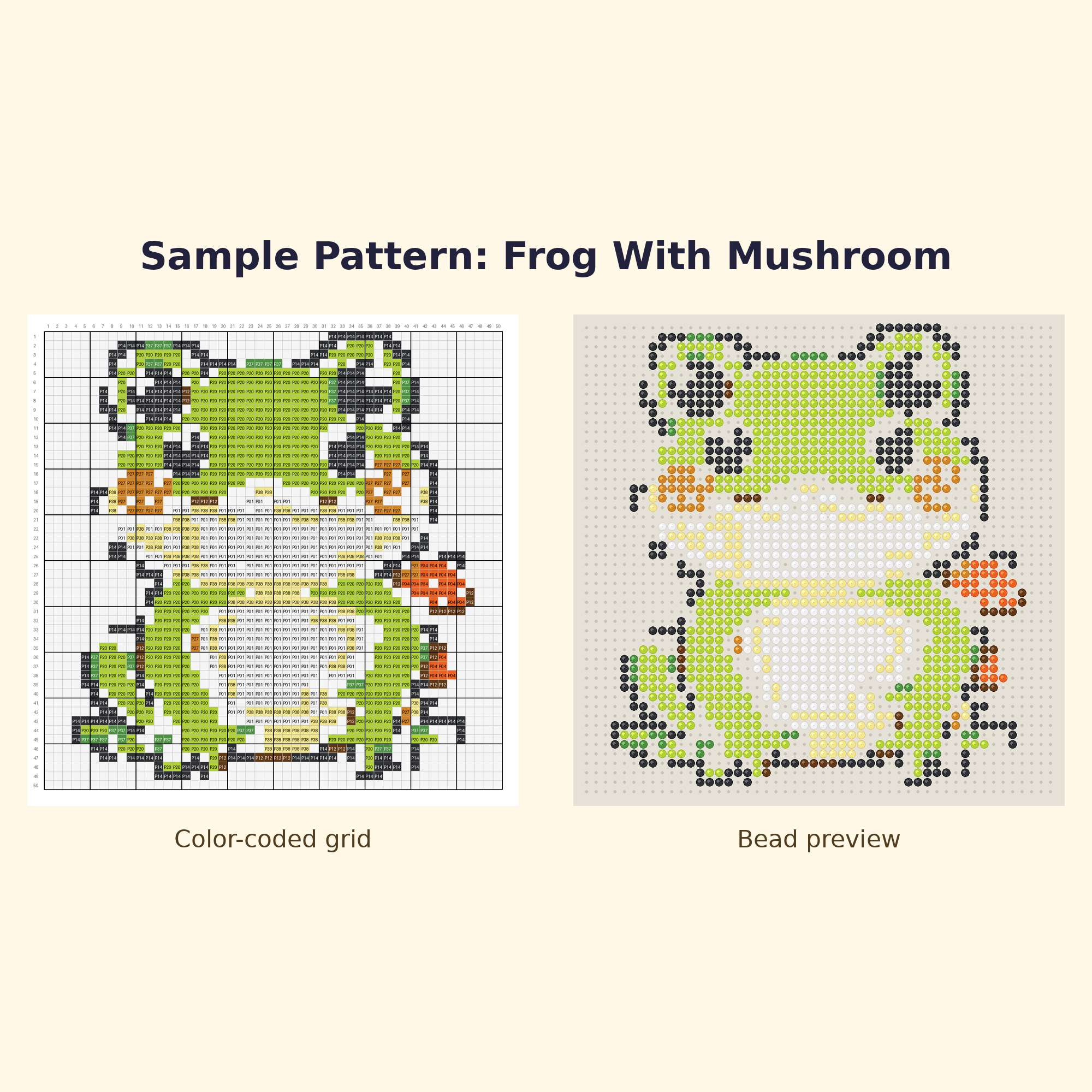 Cute Frog Pals Perler Bead Pattern Bundle | 24 Designs | Hama Bead Compatible | PDF Digital Download