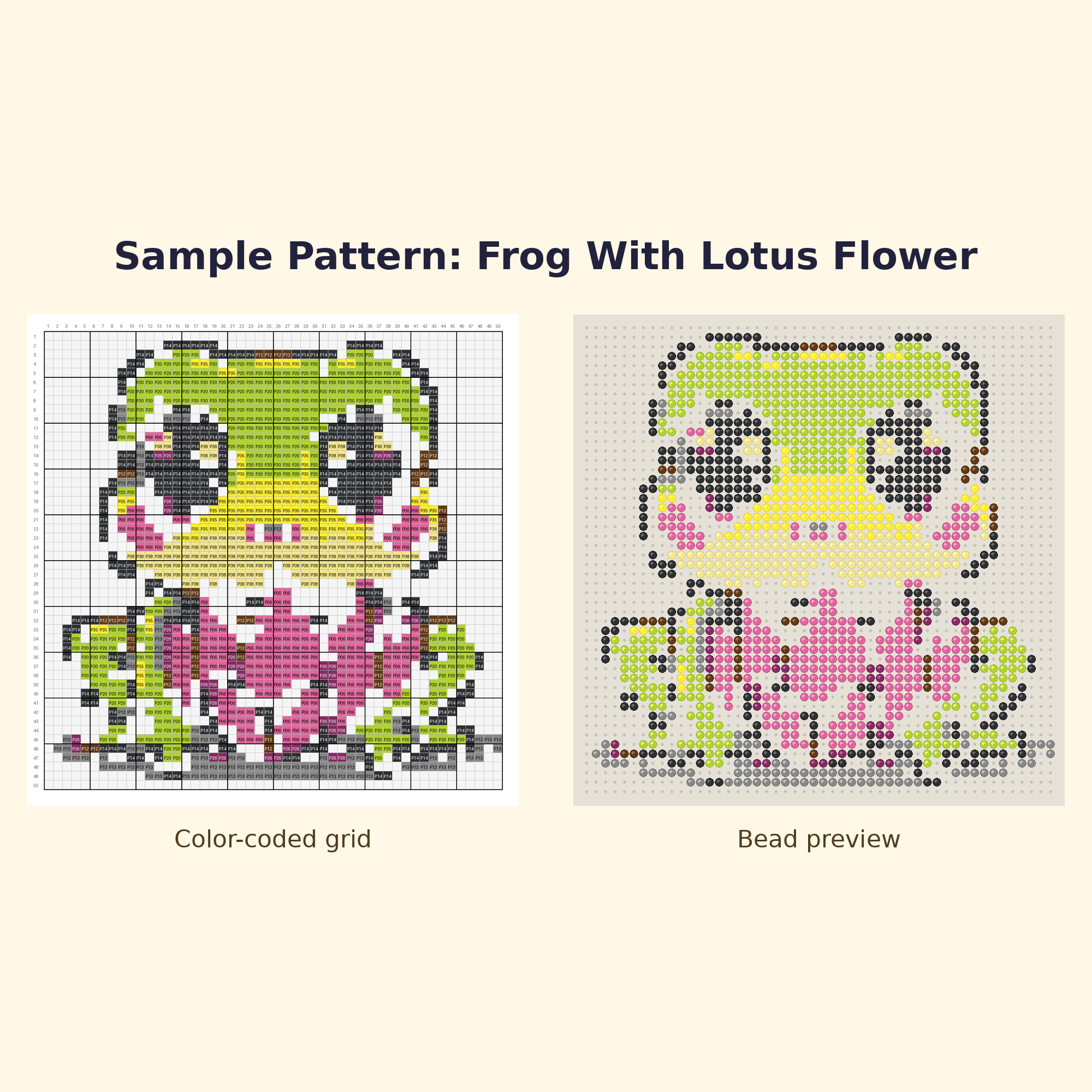 Cute Frog Pals Perler Bead Pattern Bundle | 24 Designs | Hama Bead Compatible | PDF Digital Download