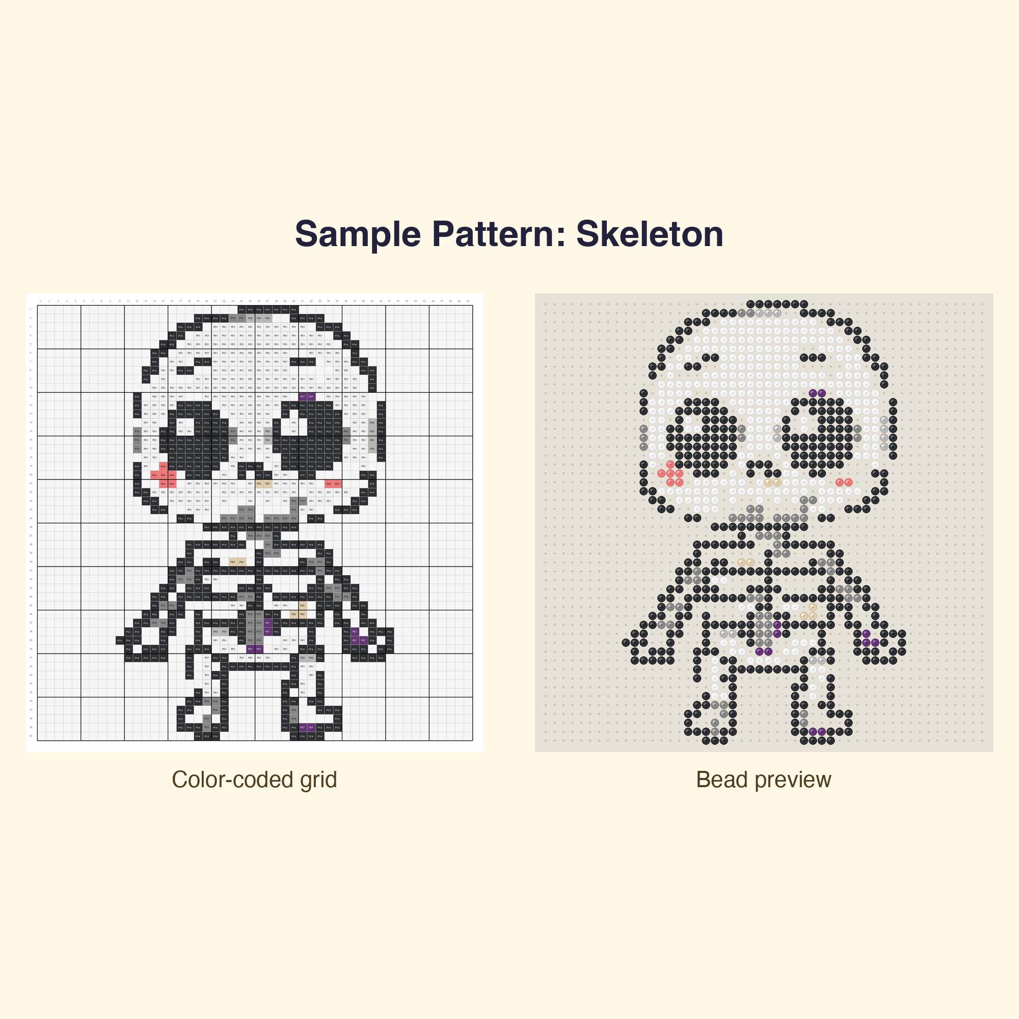 Cute Halloween Kawaii Bundle Perler Bead Pattern Bundle | 48 Designs | Hama Bead Compatible | PDF Digital Download