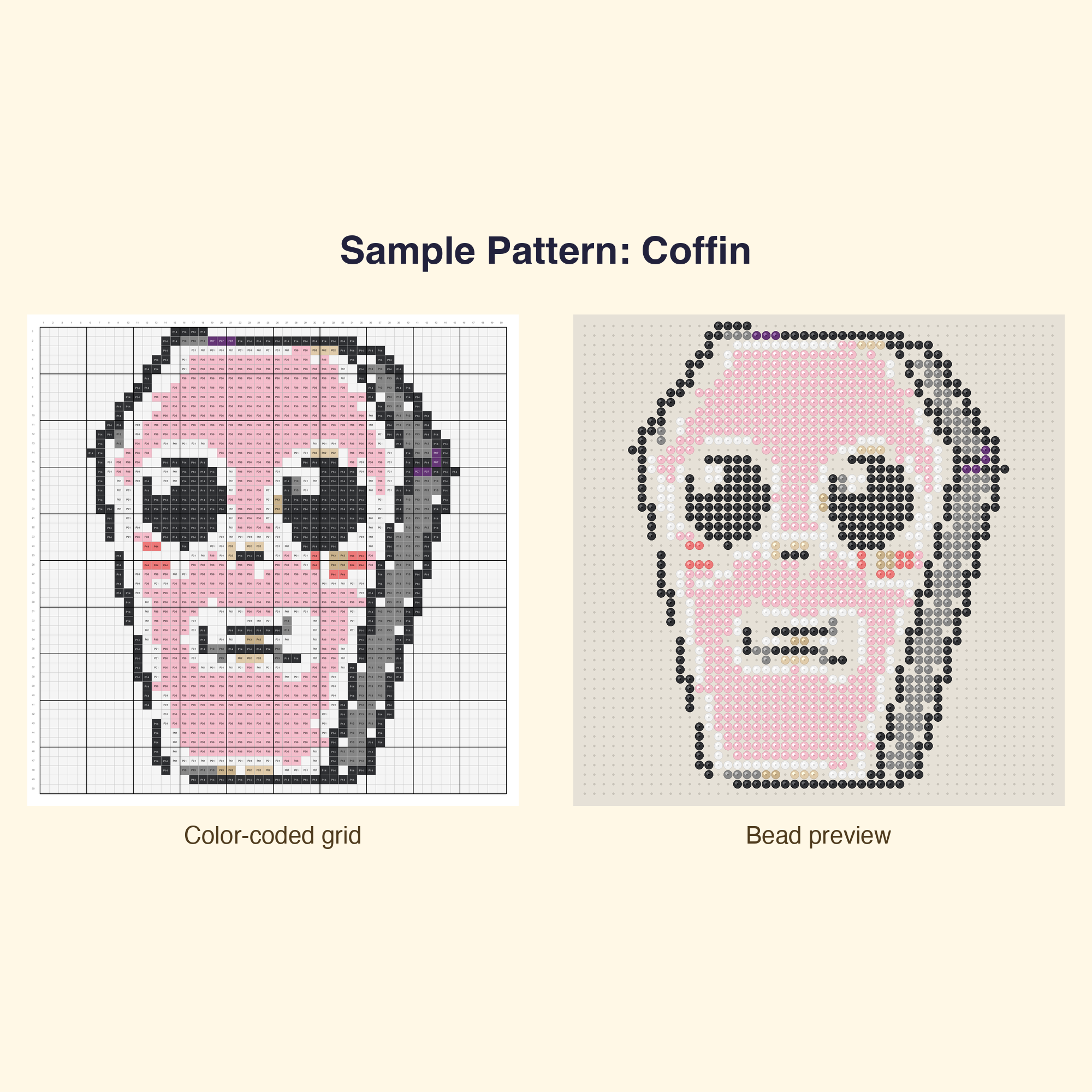 Cute Halloween Kawaii Bundle Perler Bead Pattern Bundle | 48 Designs | Hama Bead Compatible | PDF Digital Download