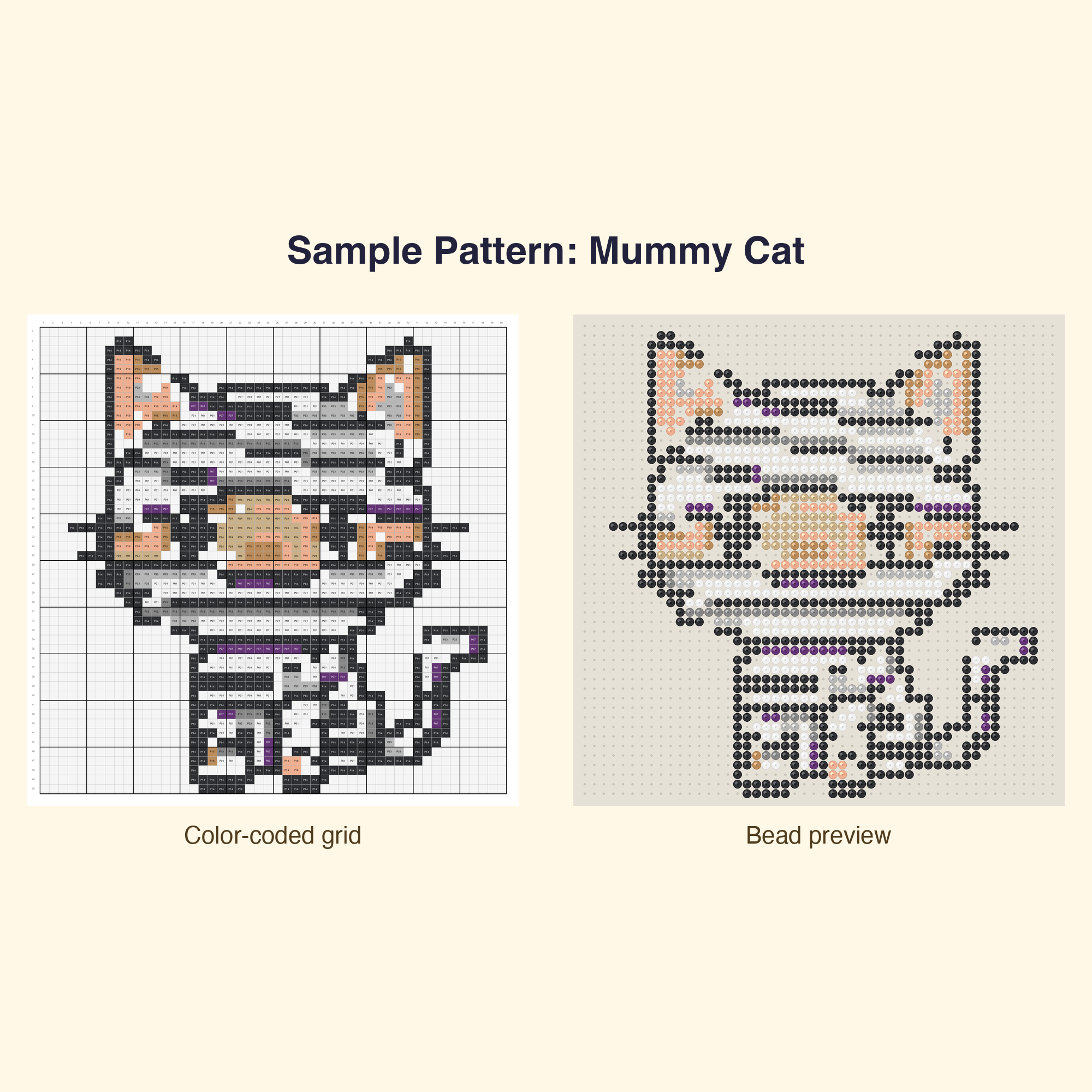 Cute Spooky Cute Halloween Perler Bead Pattern Bundle | 48 Designs | Hama Bead Compatible | PDF Digital Download