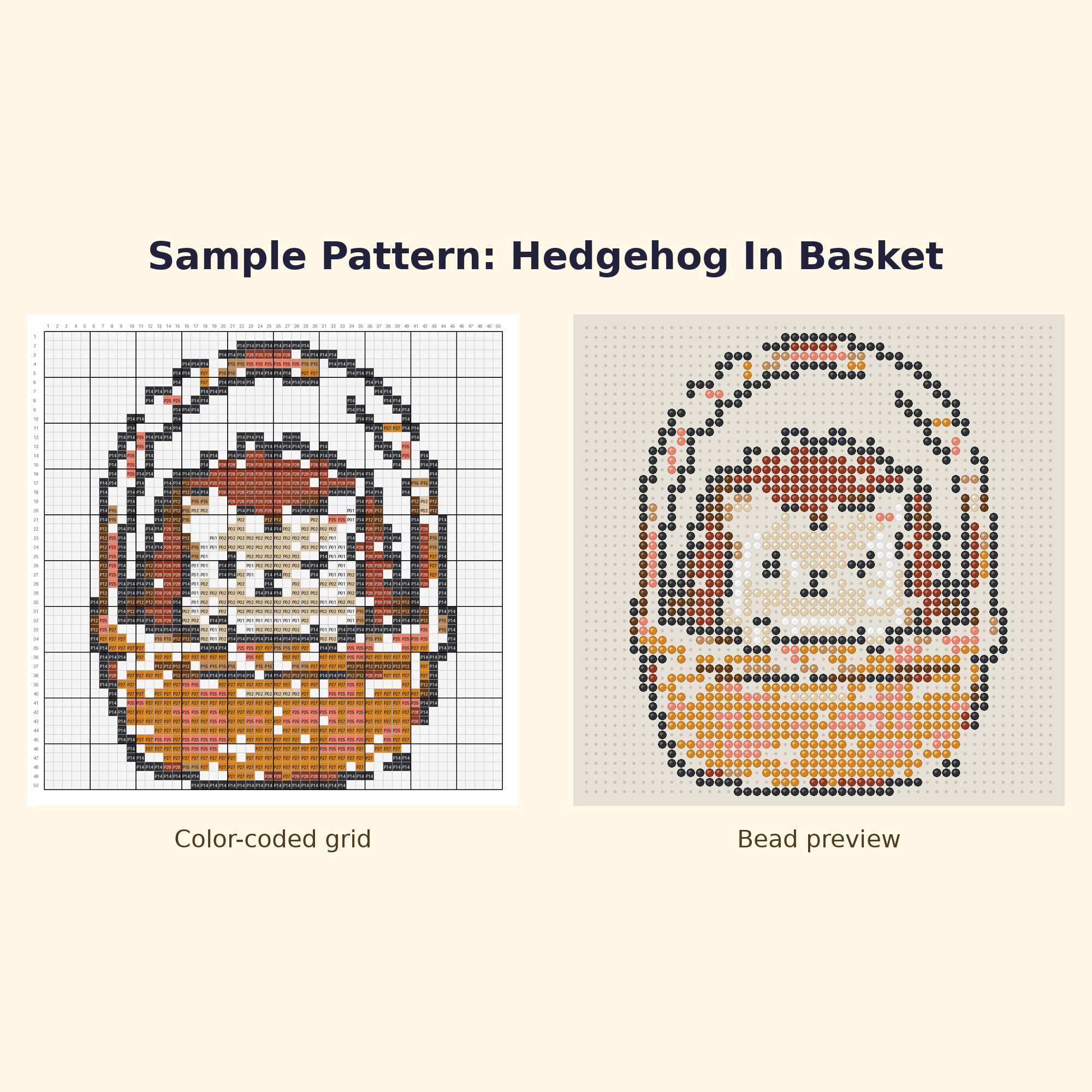 Cute Hedgehog Pals Perler Bead Pattern Bundle | 24 Designs | Hama Bead Compatible | PDF Digital Download