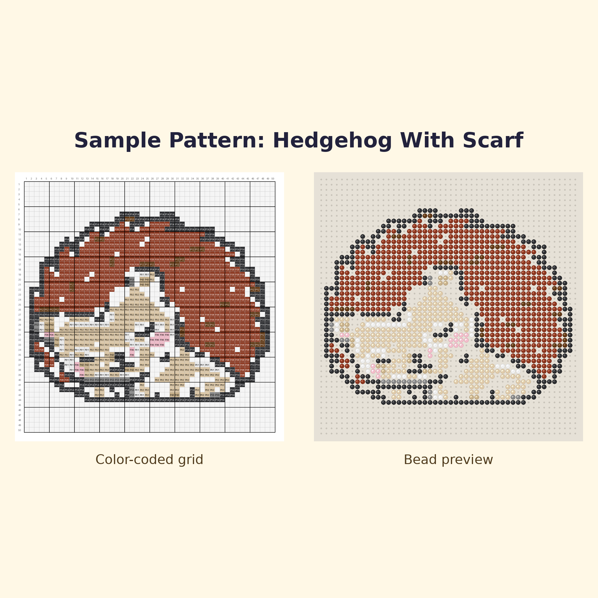 Cute Hedgehog Pals Perler Bead Pattern Bundle | 24 Designs | Hama Bead Compatible | PDF Digital Download