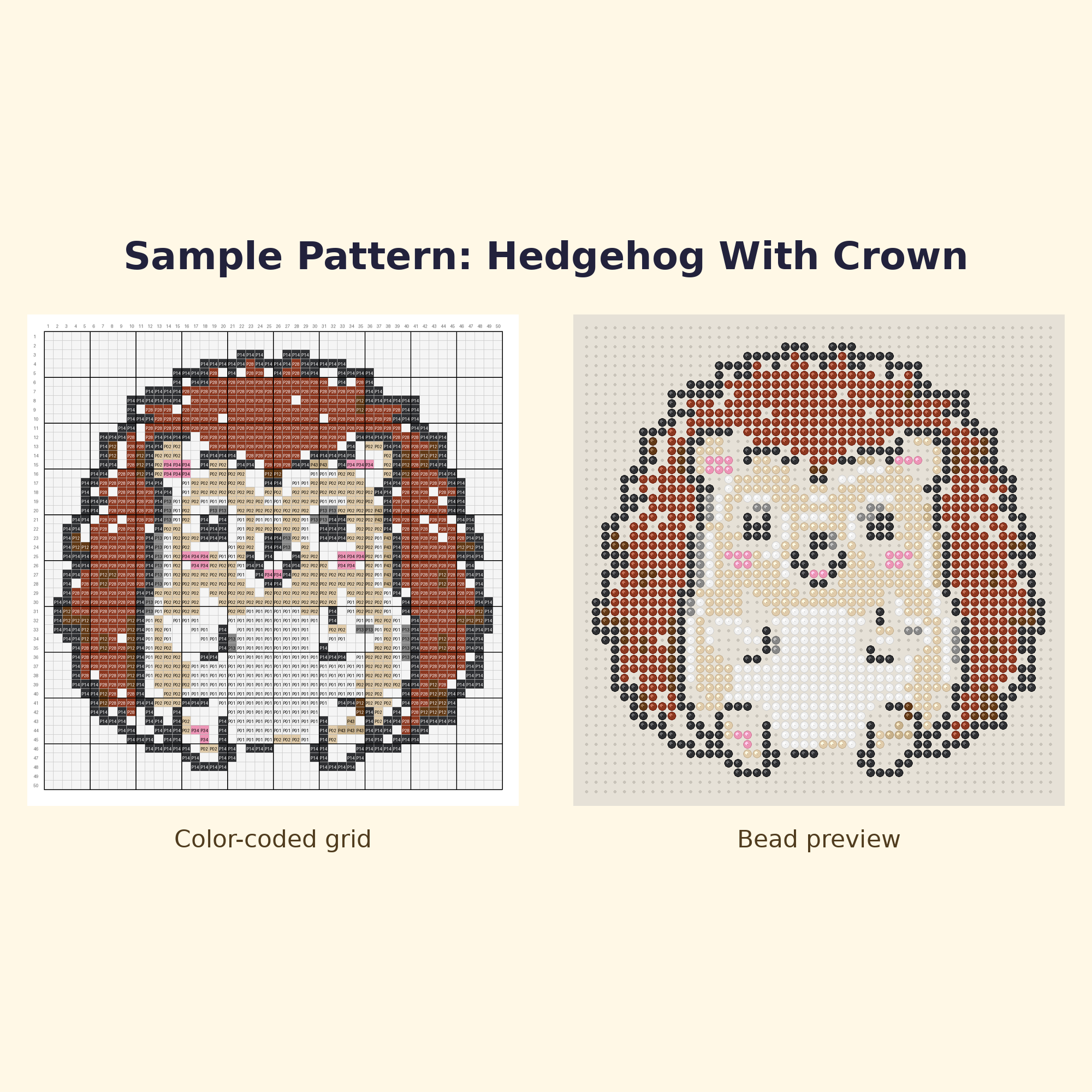 Cute Hedgehog Pals Perler Bead Pattern Bundle | 24 Designs | Hama Bead Compatible | PDF Digital Download