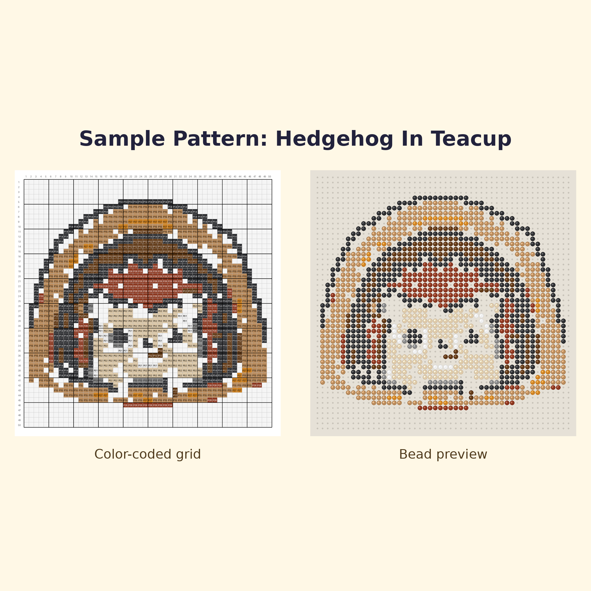 Cute Hedgehog Pals Perler Bead Pattern Bundle | 24 Designs | Hama Bead Compatible | PDF Digital Download
