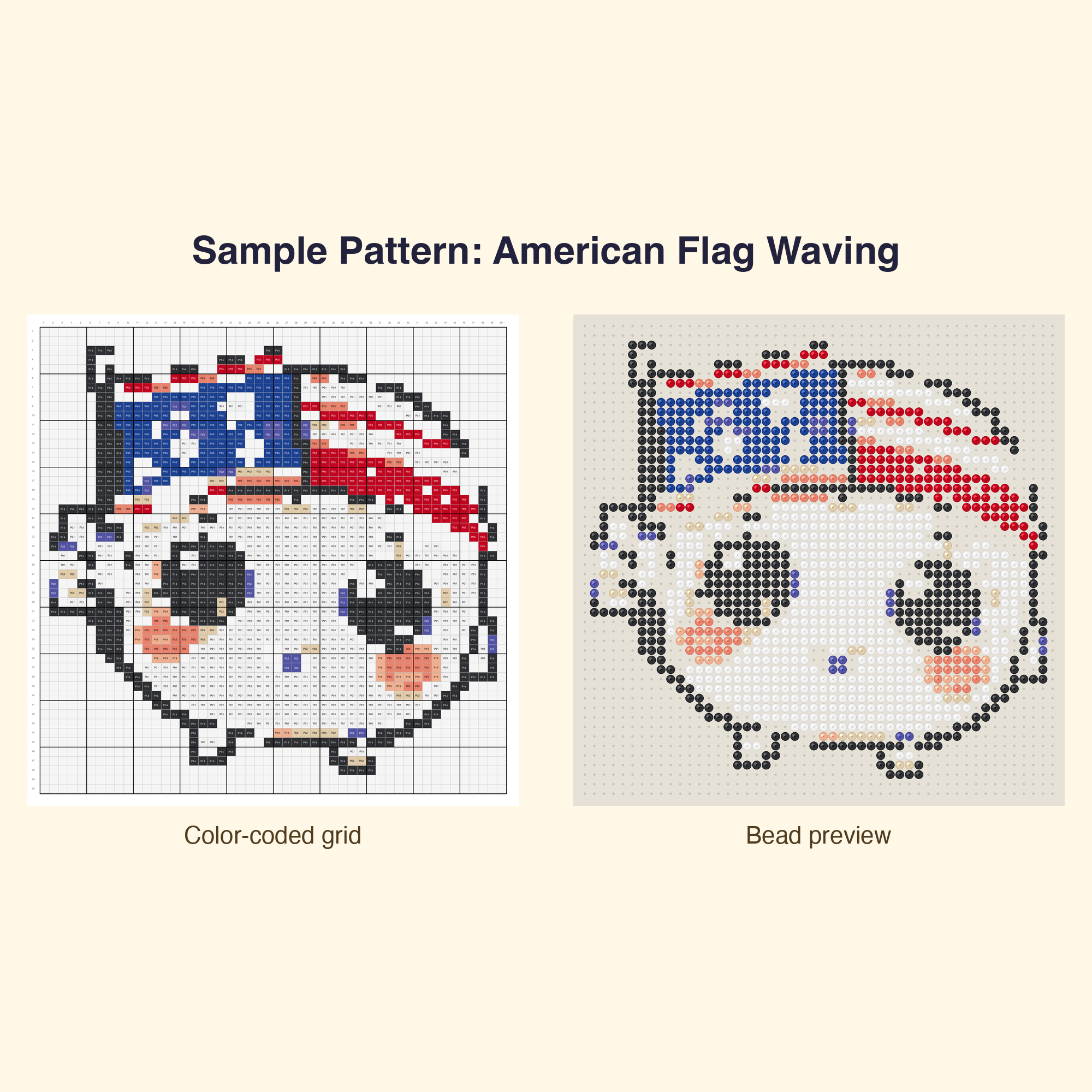 Kawaii July 4th Perler Bead Pattern Bundle | 42 Designs | Hama Bead Compatible | PDF Digital Download