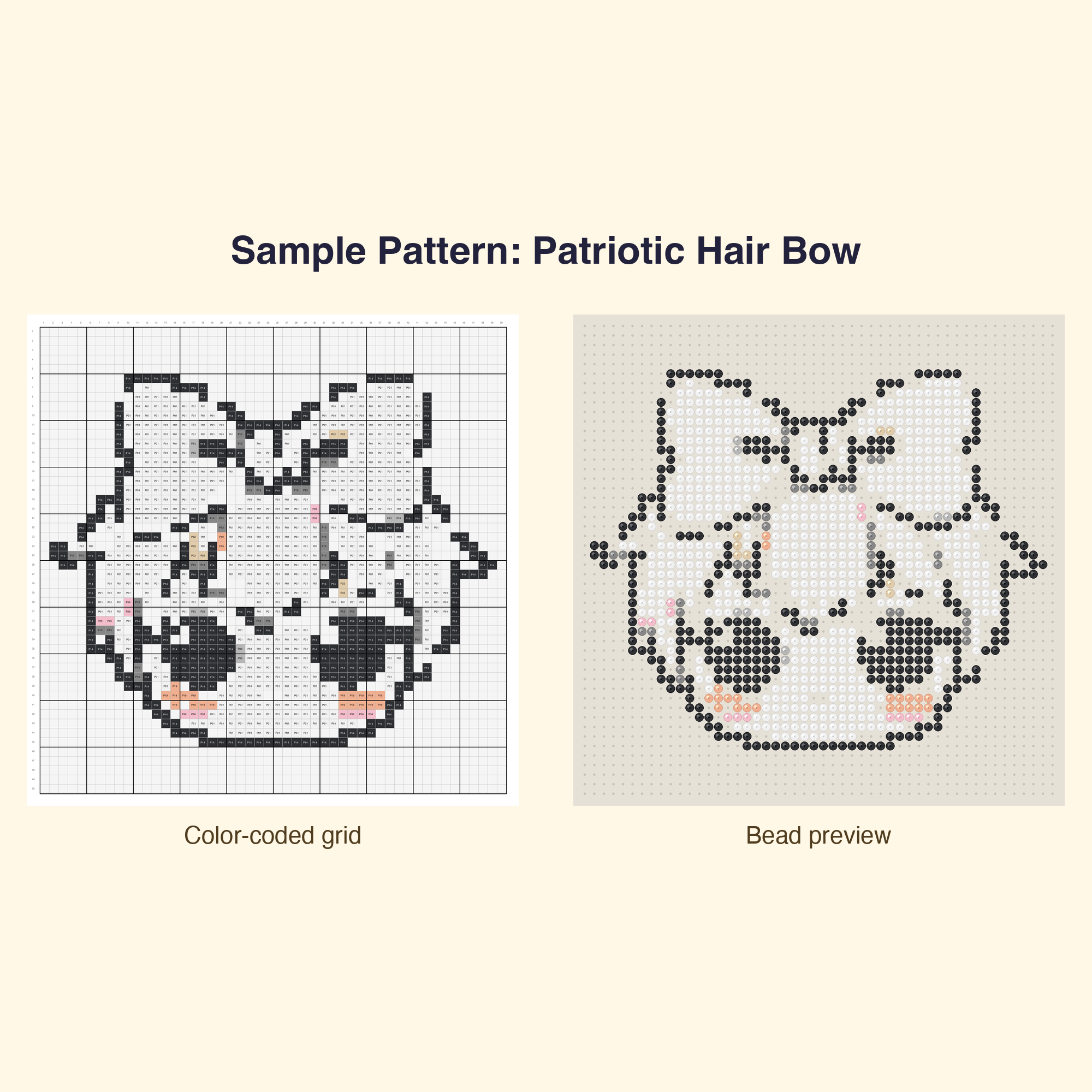 Kawaii July 4th Perler Bead Pattern Bundle | 42 Designs | Hama Bead Compatible | PDF Digital Download