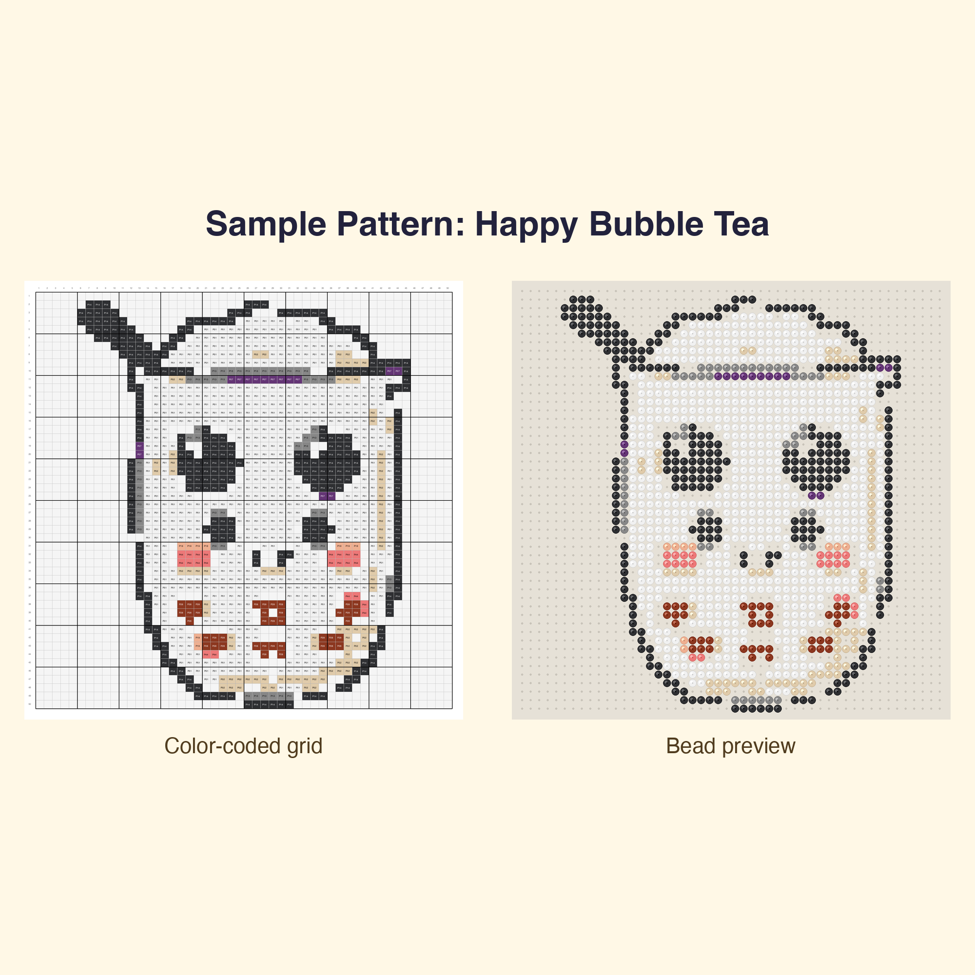 Cute Cute Food Bundle Perler Bead Pattern Bundle | 48 Designs | Hama Bead Compatible | PDF Digital Download