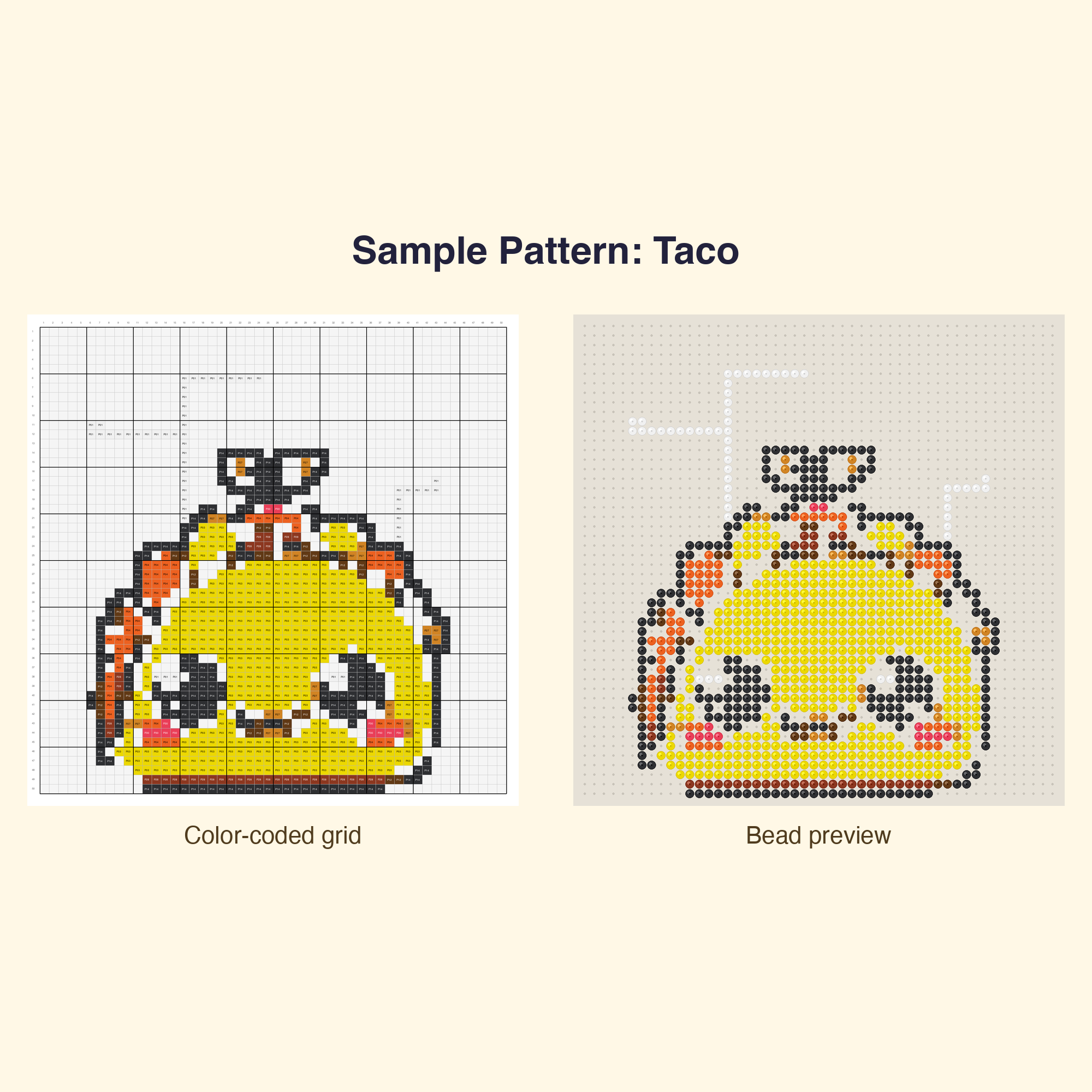 Cute Cute Food Bundle Perler Bead Pattern Bundle | 48 Designs | Hama Bead Compatible | PDF Digital Download