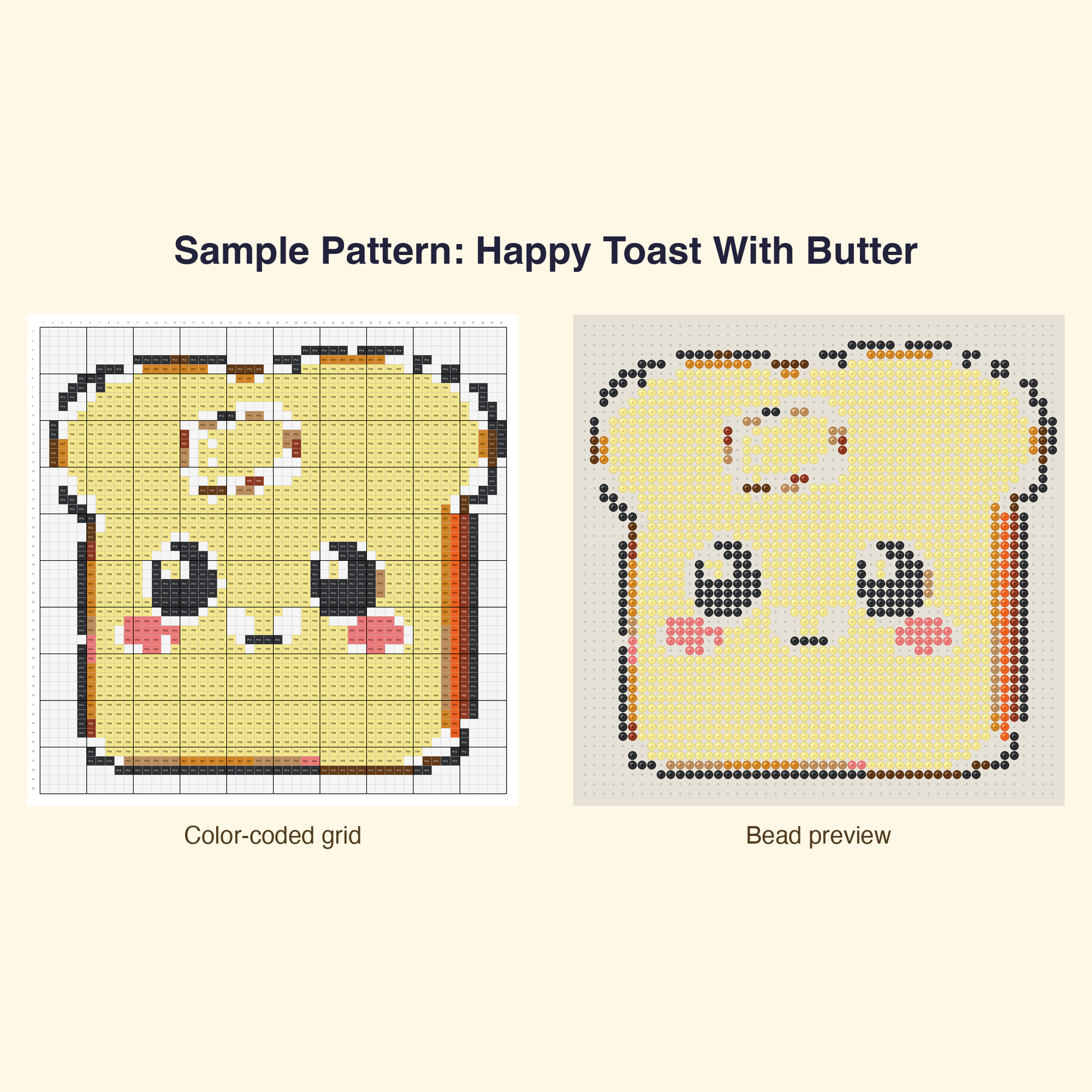 Cute Cute Food Bundle Perler Bead Pattern Bundle | 48 Designs | Hama Bead Compatible | PDF Digital Download