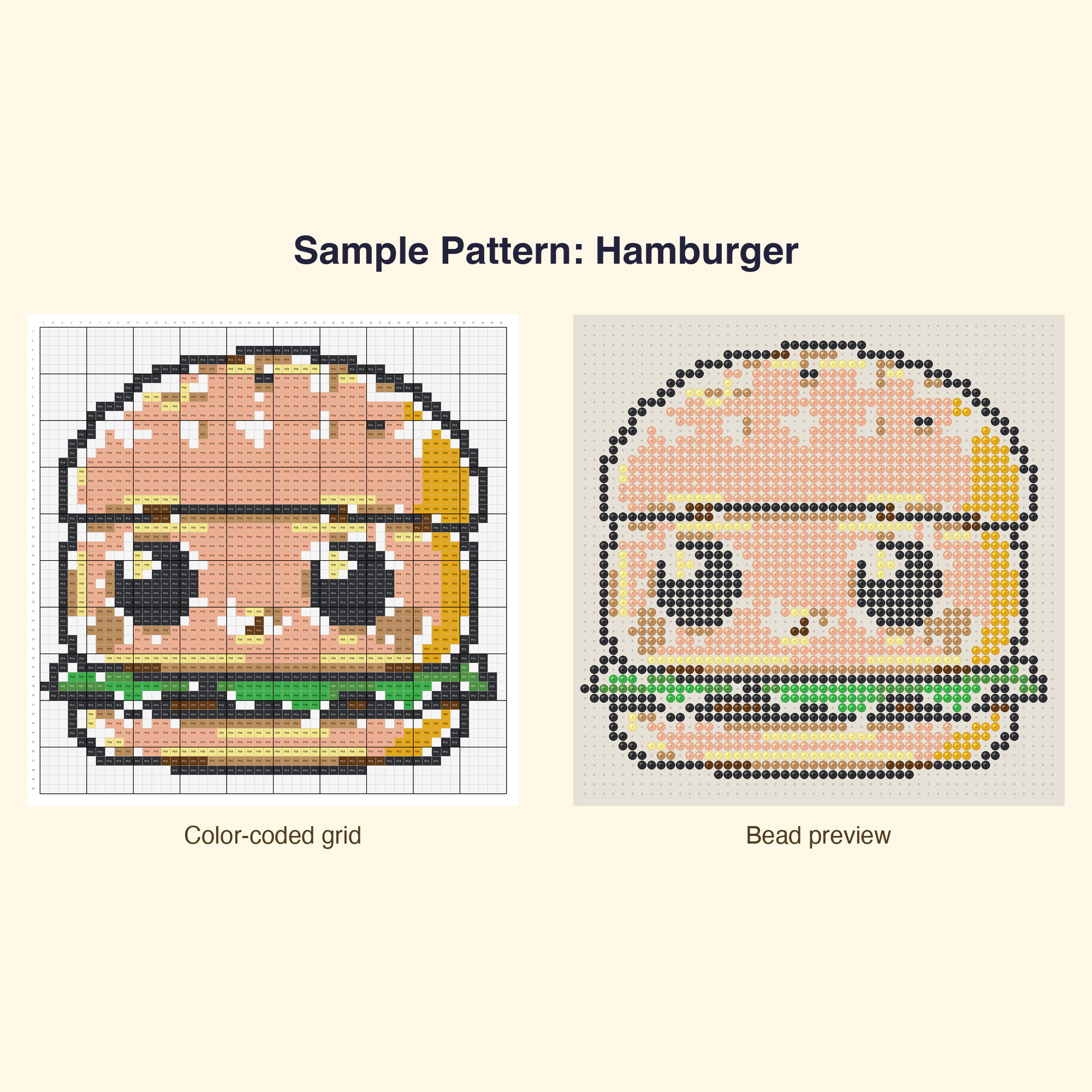 Cute Cute Food Bundle Perler Bead Pattern Bundle | 48 Designs | Hama Bead Compatible | PDF Digital Download