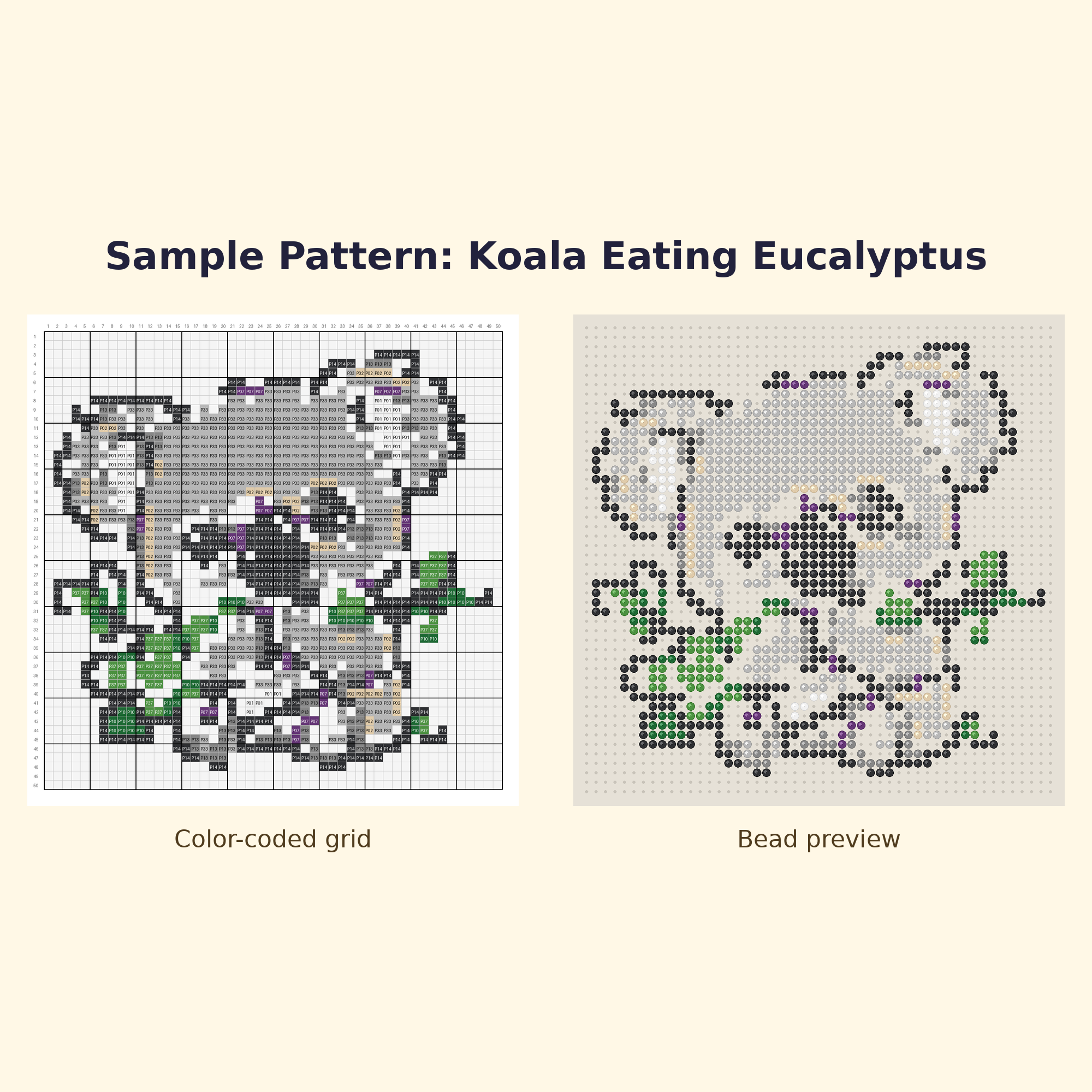 Cute Koala Pals Perler Bead Pattern Bundle | 24 Designs | Hama Bead Compatible | PDF Digital Download
