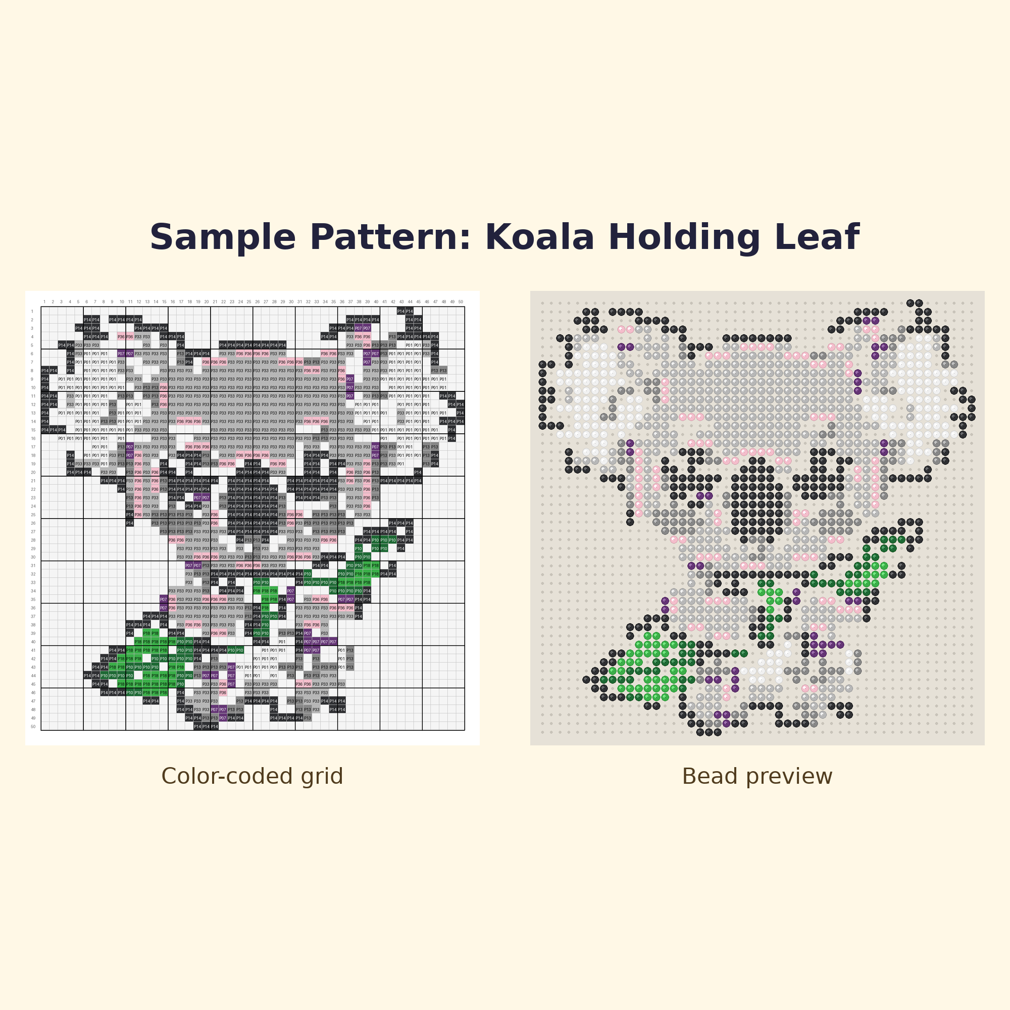 Cute Koala Pals Perler Bead Pattern Bundle | 24 Designs | Hama Bead Compatible | PDF Digital Download