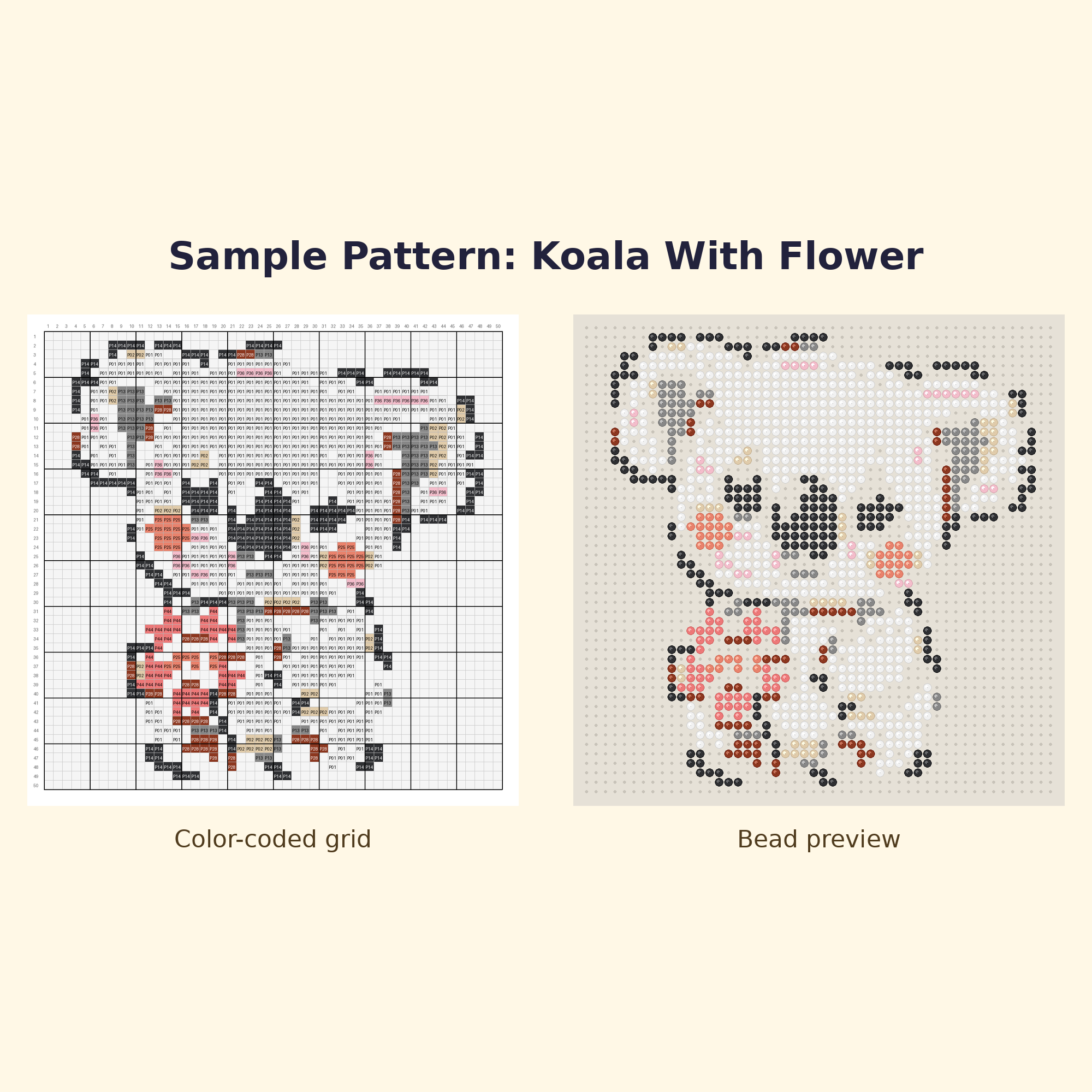 Cute Koala Pals Perler Bead Pattern Bundle | 24 Designs | Hama Bead Compatible | PDF Digital Download