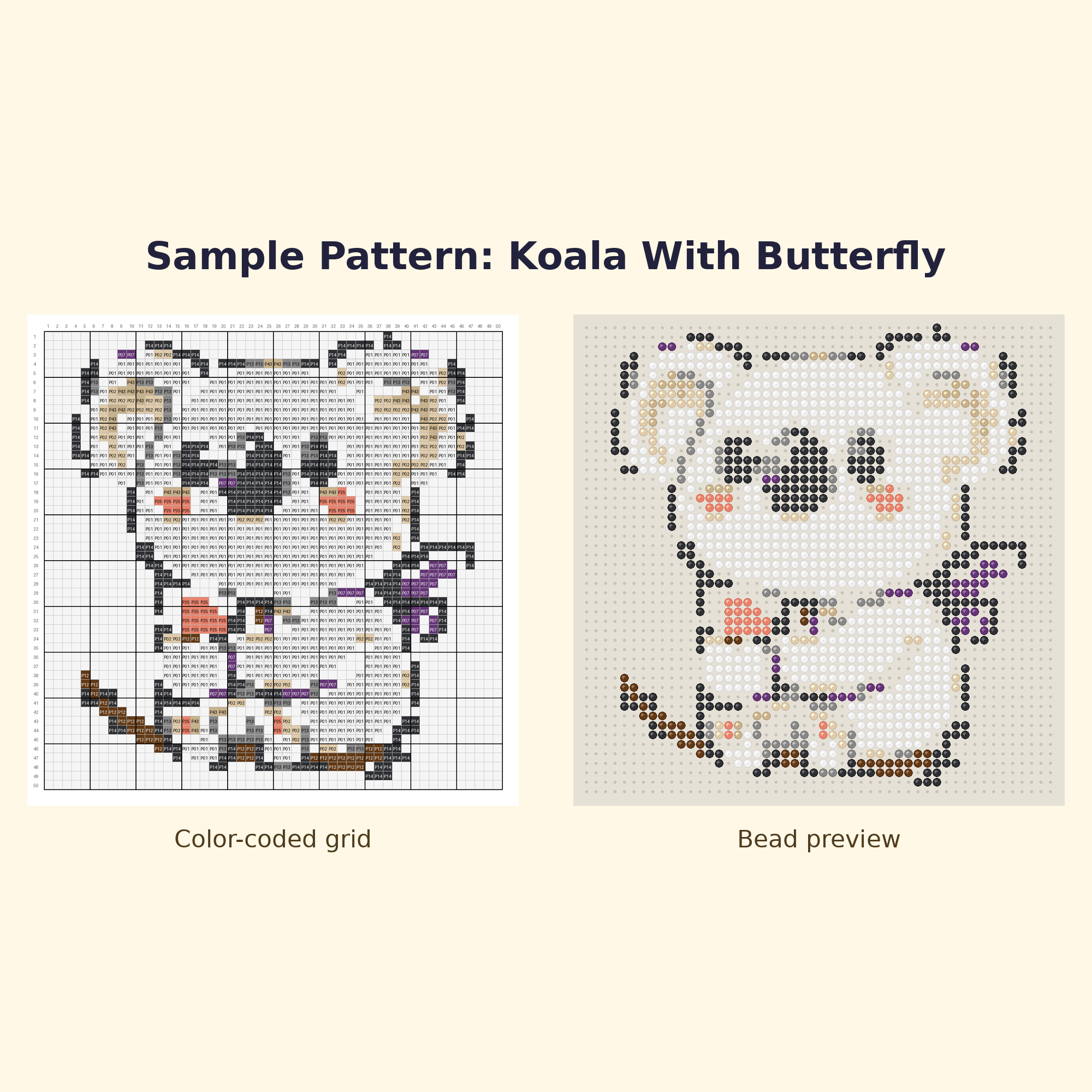 Cute Koala Pals Perler Bead Pattern Bundle | 24 Designs | Hama Bead Compatible | PDF Digital Download