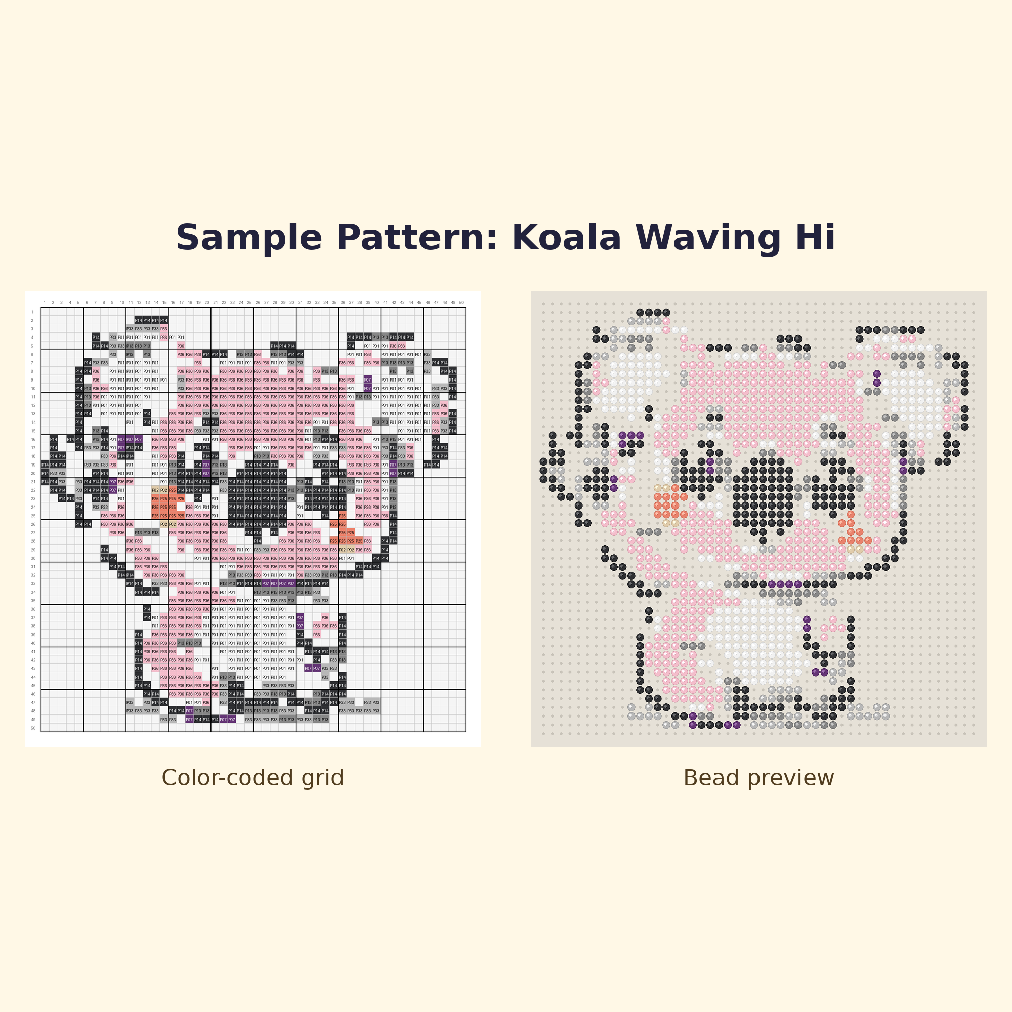 Cute Koala Pals Perler Bead Pattern Bundle | 24 Designs | Hama Bead Compatible | PDF Digital Download