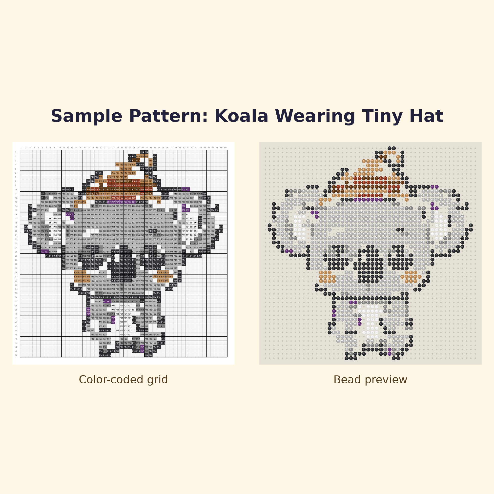 Cute Koala Pals Perler Bead Pattern Bundle | 24 Designs | Hama Bead Compatible | PDF Digital Download