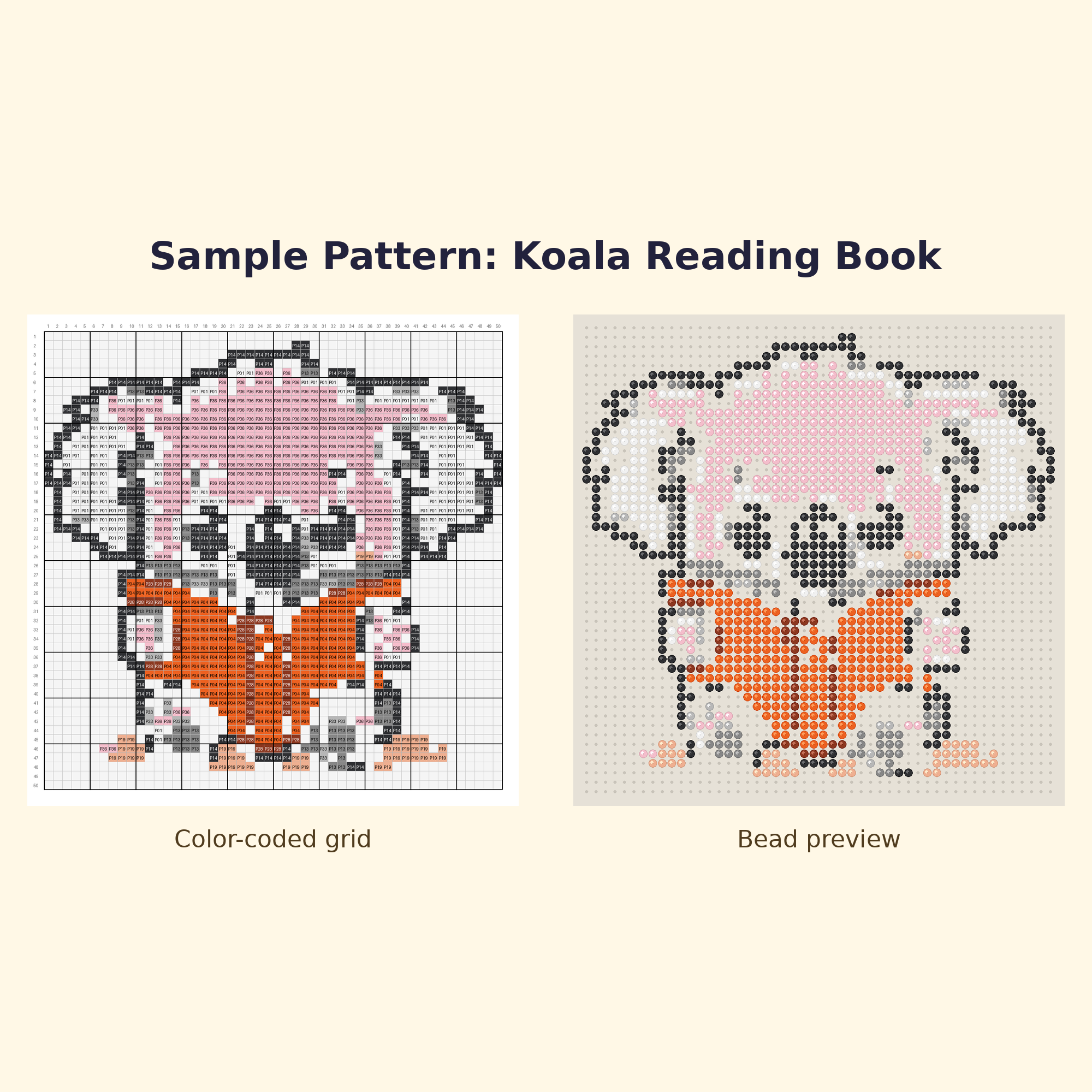 Cute Koala Pals Perler Bead Pattern Bundle | 24 Designs | Hama Bead Compatible | PDF Digital Download