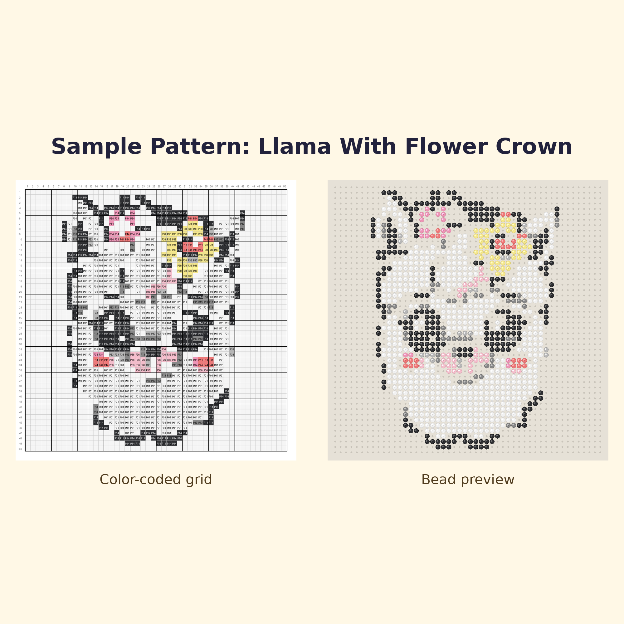 Cute Llama Pals Perler Bead Pattern Bundle | 24 Designs | Hama Bead Compatible | PDF Digital Download