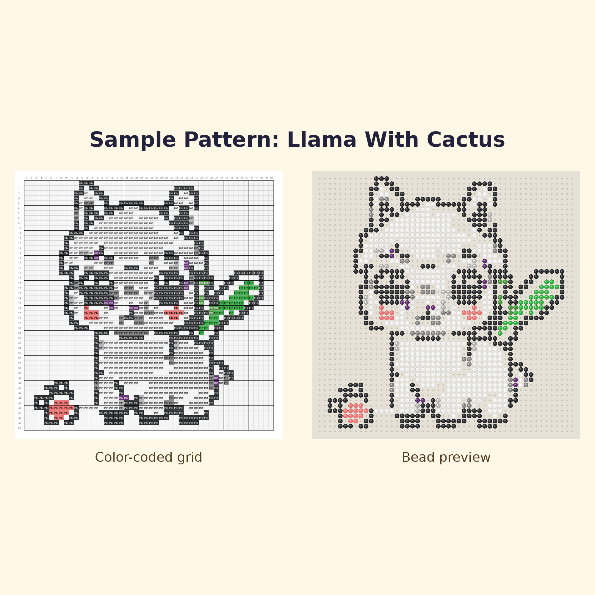 Cute Llama Pals Perler Bead Pattern Bundle | 24 Designs | Hama Bead Compatible | PDF Digital Download
