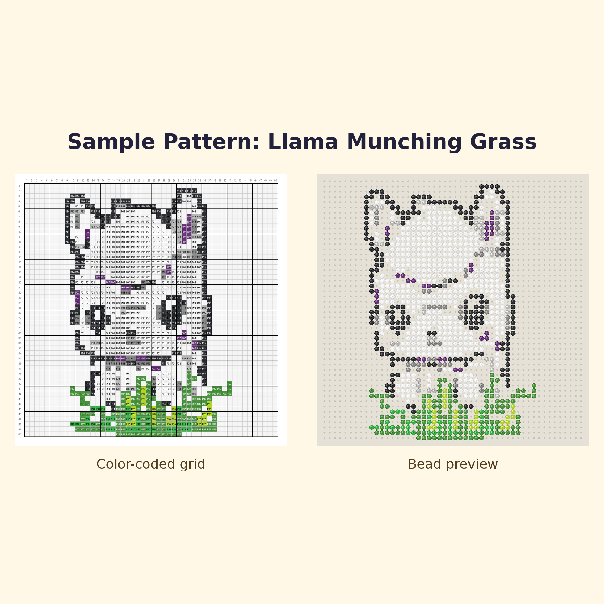 Cute Llama Pals Perler Bead Pattern Bundle | 24 Designs | Hama Bead Compatible | PDF Digital Download