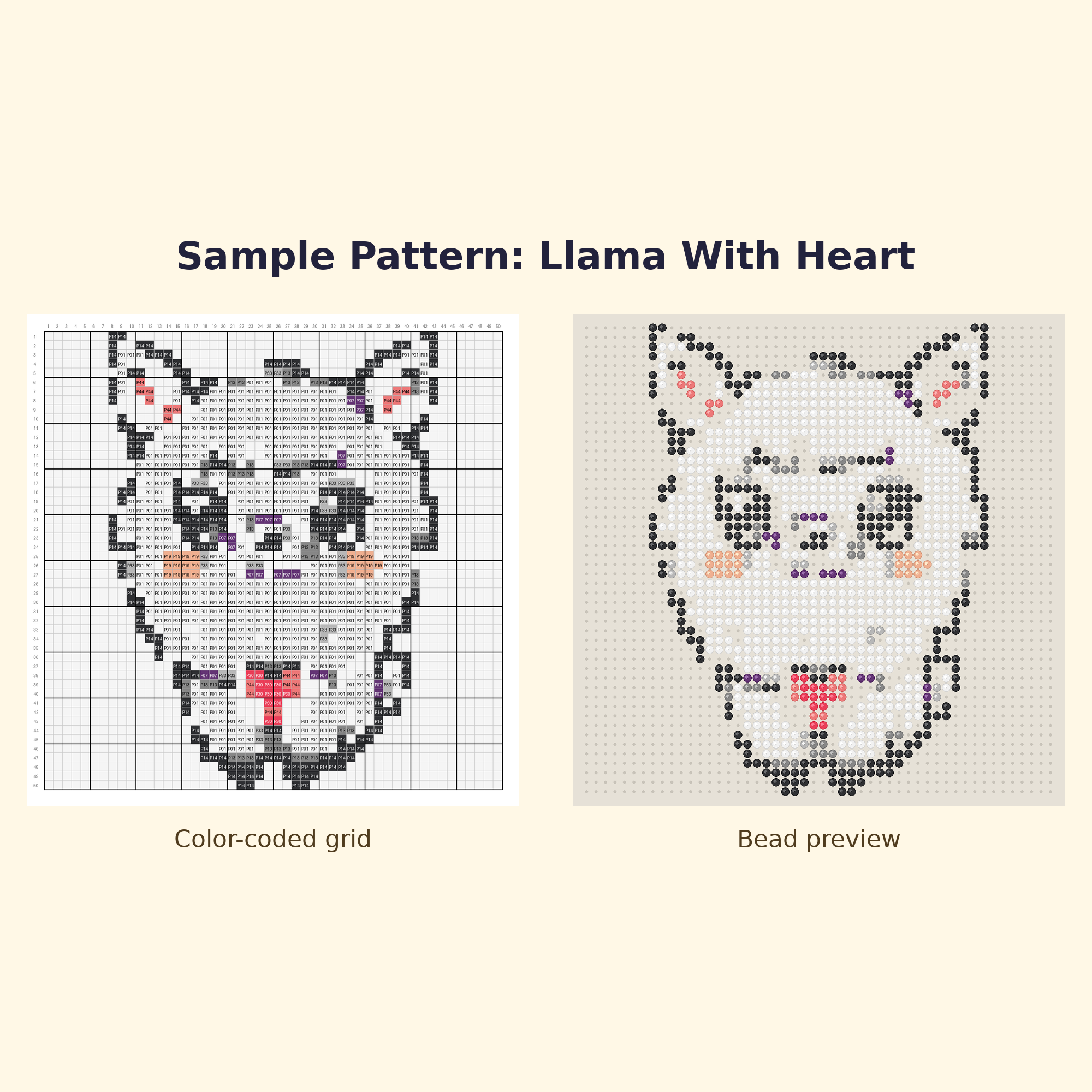 Cute Llama Pals Perler Bead Pattern Bundle | 24 Designs | Hama Bead Compatible | PDF Digital Download