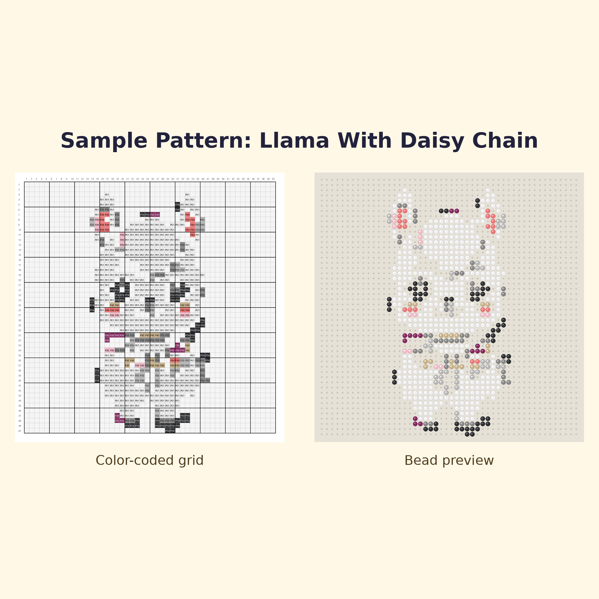 Cute Llama Pals Perler Bead Pattern Bundle | 24 Designs | Hama Bead Compatible | PDF Digital Download