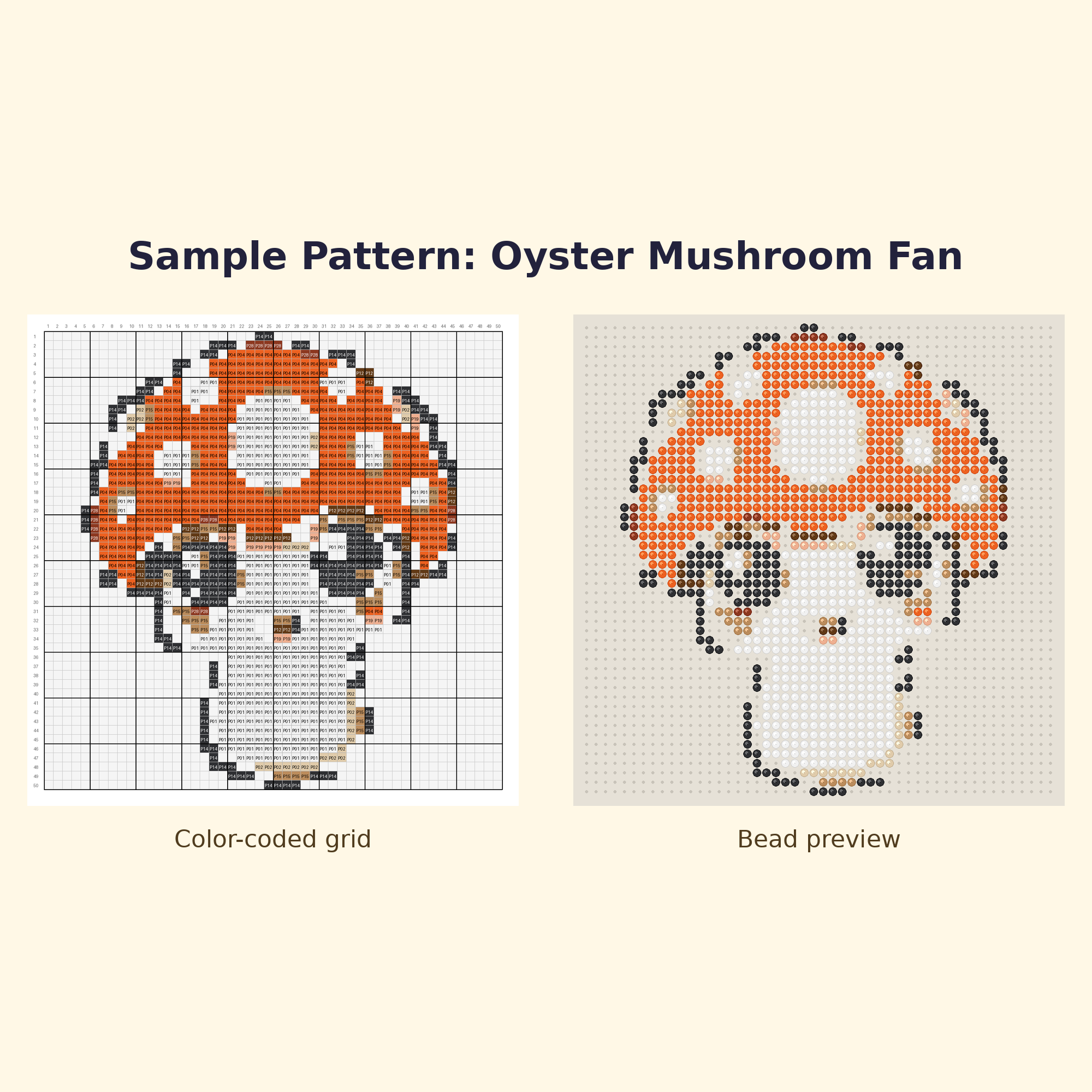 Cute Mushroom Pals Perler Bead Pattern Bundle | 24 Designs | Hama Bead Compatible | PDF Digital Download