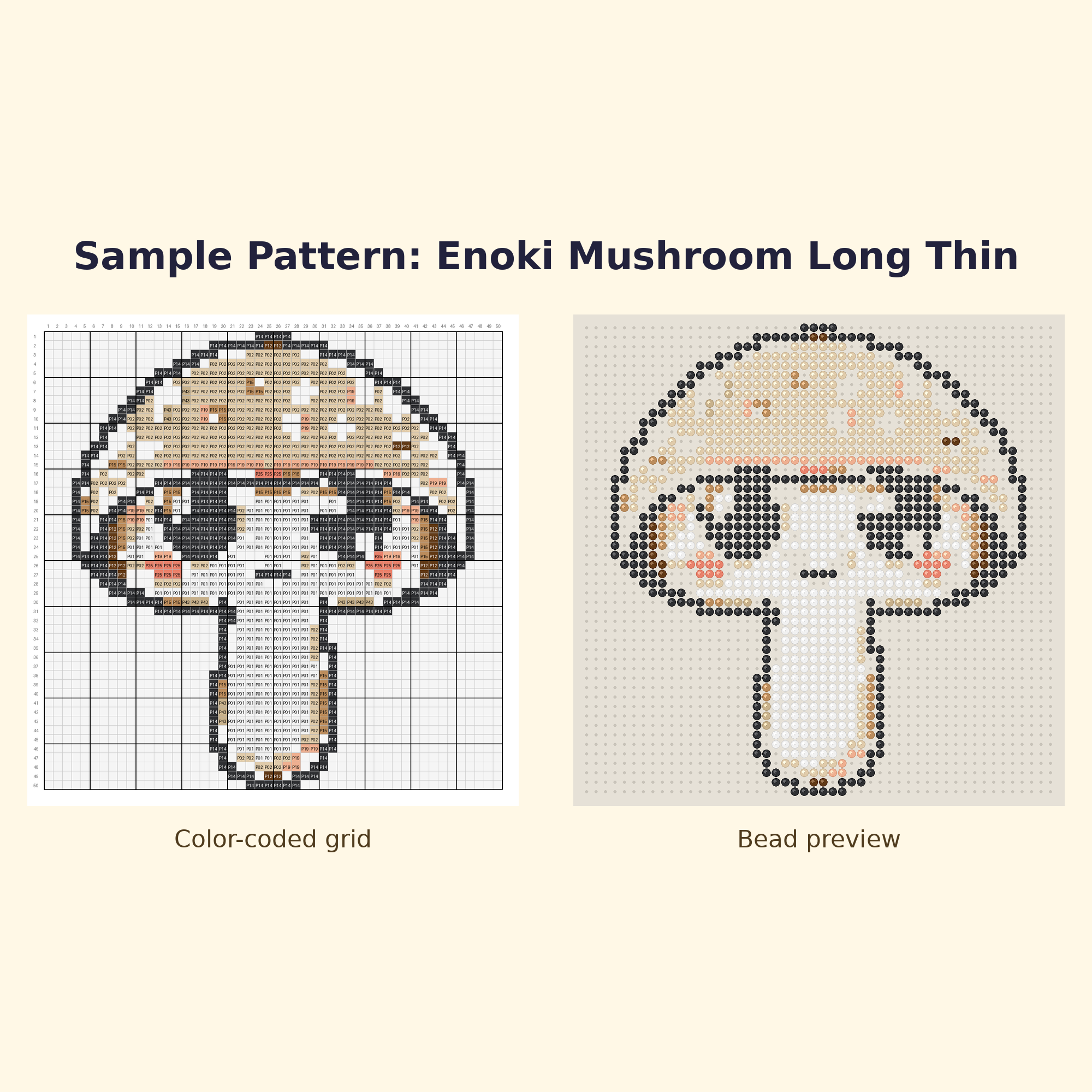 Cute Mushroom Pals Perler Bead Pattern Bundle | 24 Designs | Hama Bead Compatible | PDF Digital Download