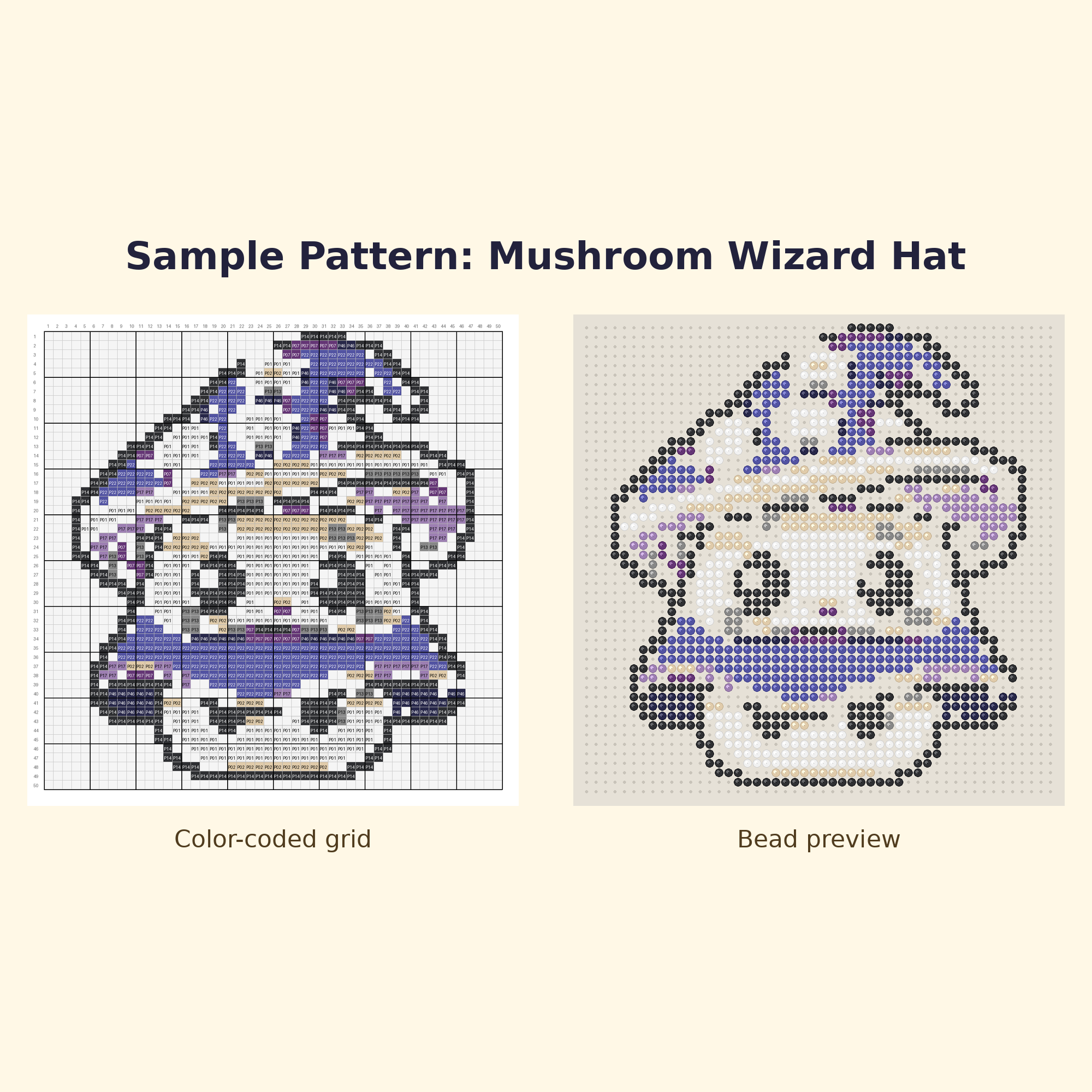 Cute Mushroom Pals Perler Bead Pattern Bundle | 24 Designs | Hama Bead Compatible | PDF Digital Download