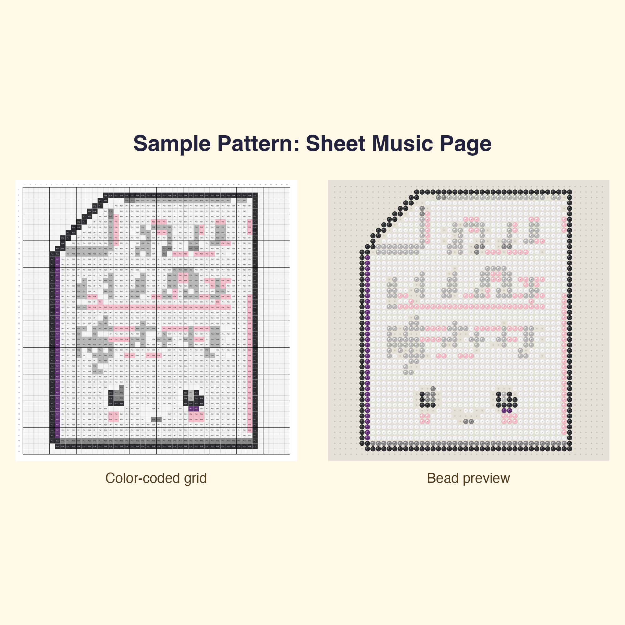 Kawaii Music Instruments Perler Bead Pattern Bundle | 48 Designs | Hama Bead Compatible | PDF Digital Download