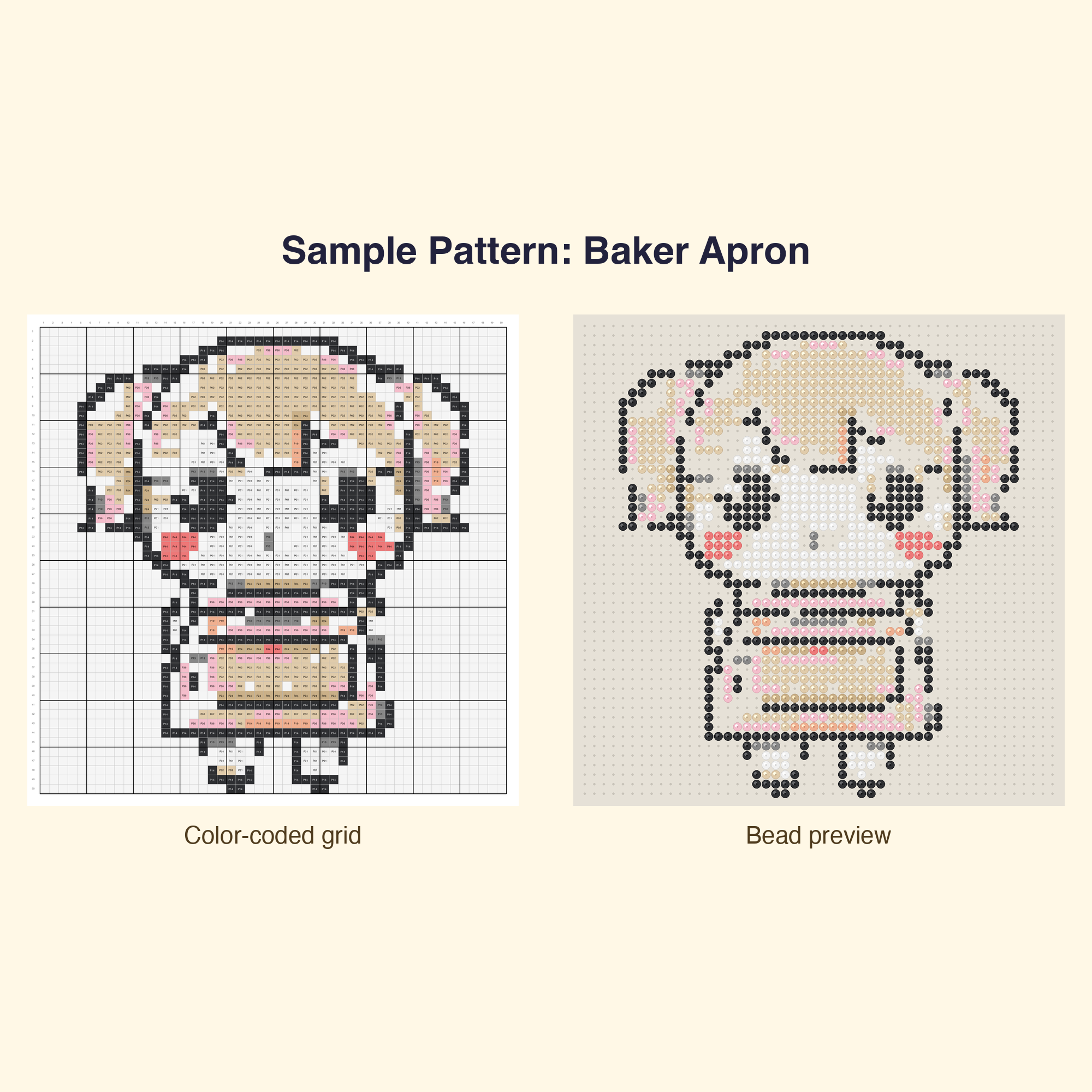 Kawaii Jobs Pros Perler Bead Pattern Bundle | 48 Designs | Hama Bead Compatible | PDF Digital Download